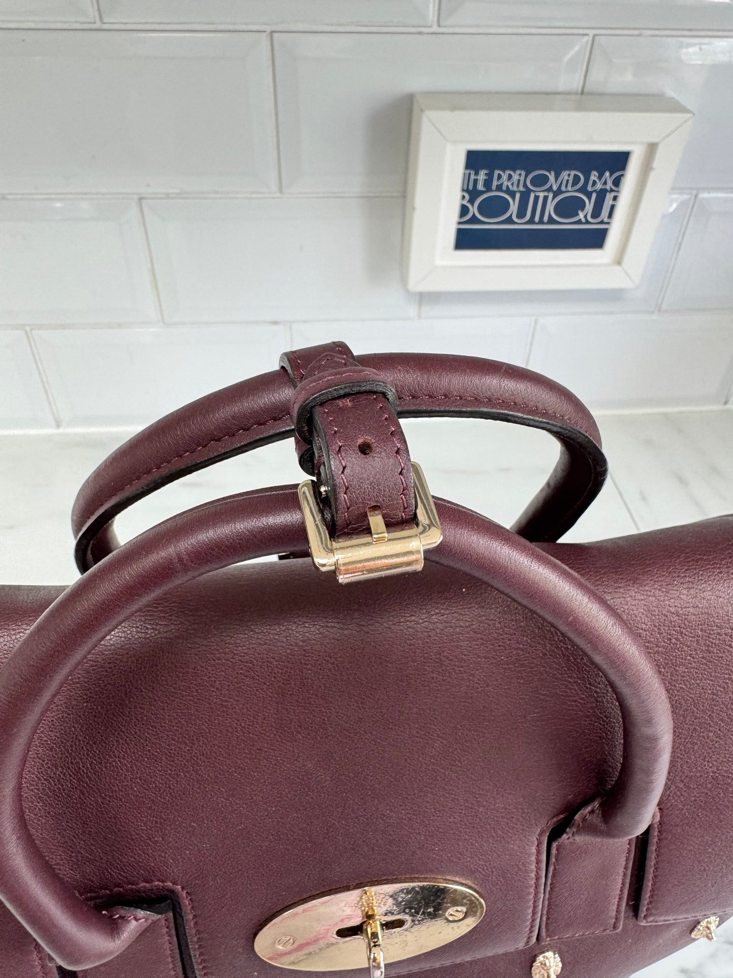 Mulberry Medium Limited Edition Cara  Delevingne Lion and Heart Rivet Backpack - Oxblood