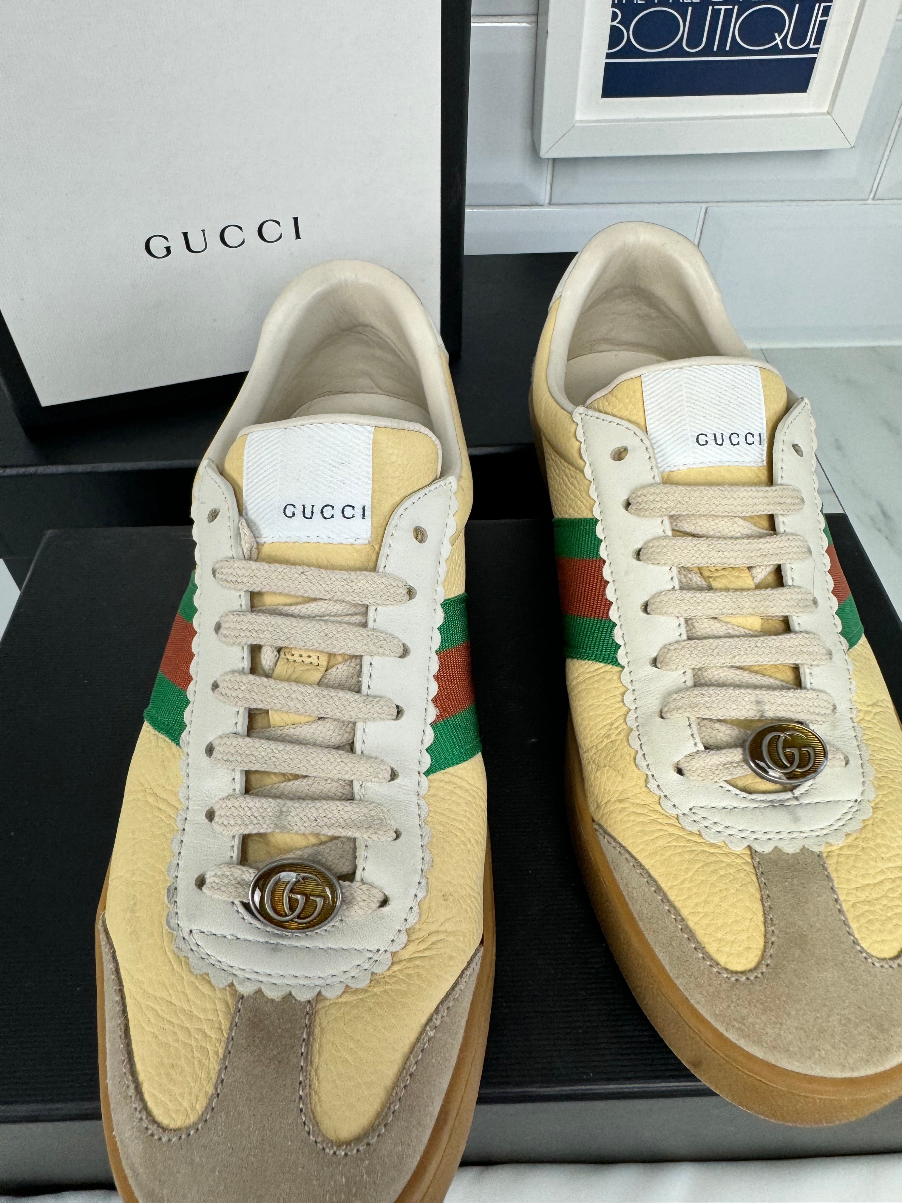 Gucci calfskin sales sneakers