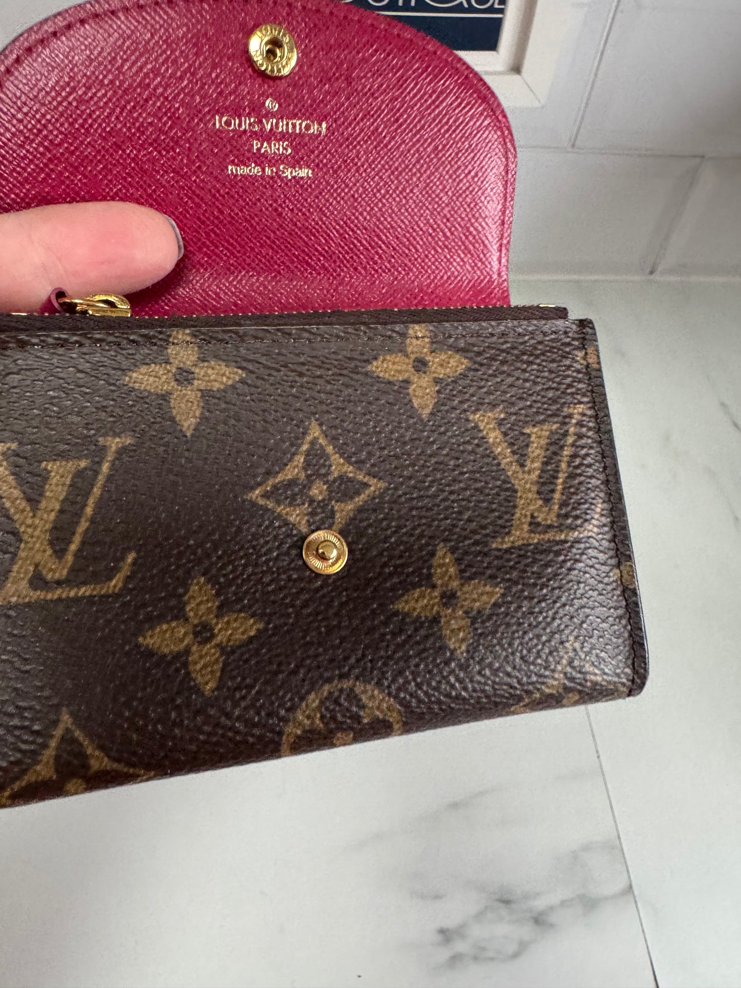 Louis  Vuitton Rosalie Coin Purse - Monogram Brown and Pink