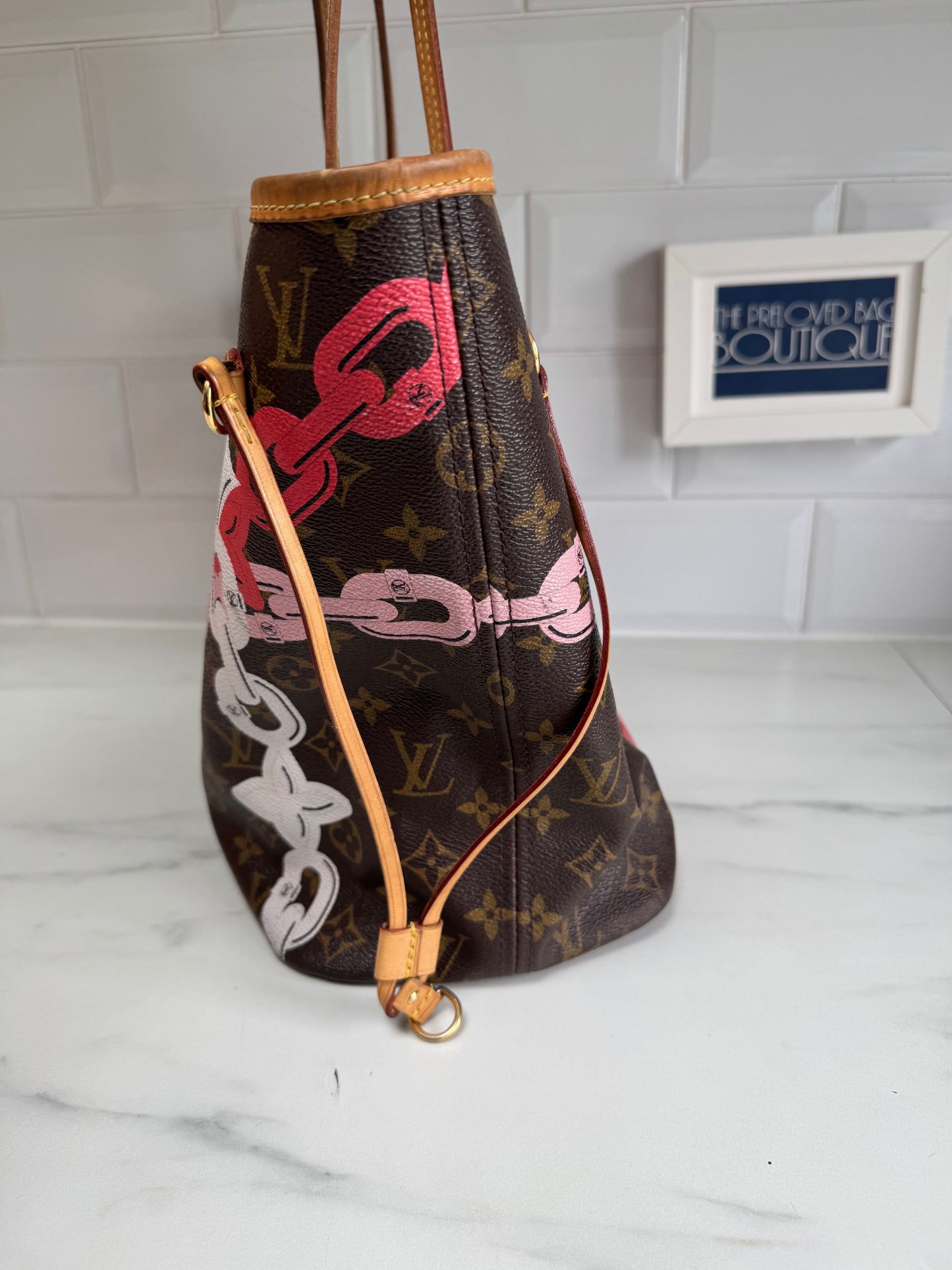 Louis Vuitton Limited Edition 2016 Bay MM Neverfull - Pink and Brown