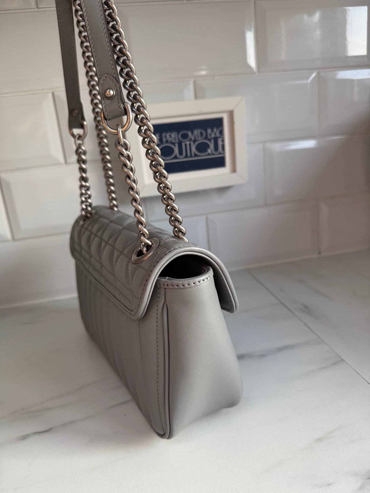 Gucci GG Marmont Shoulder Bag - Grey