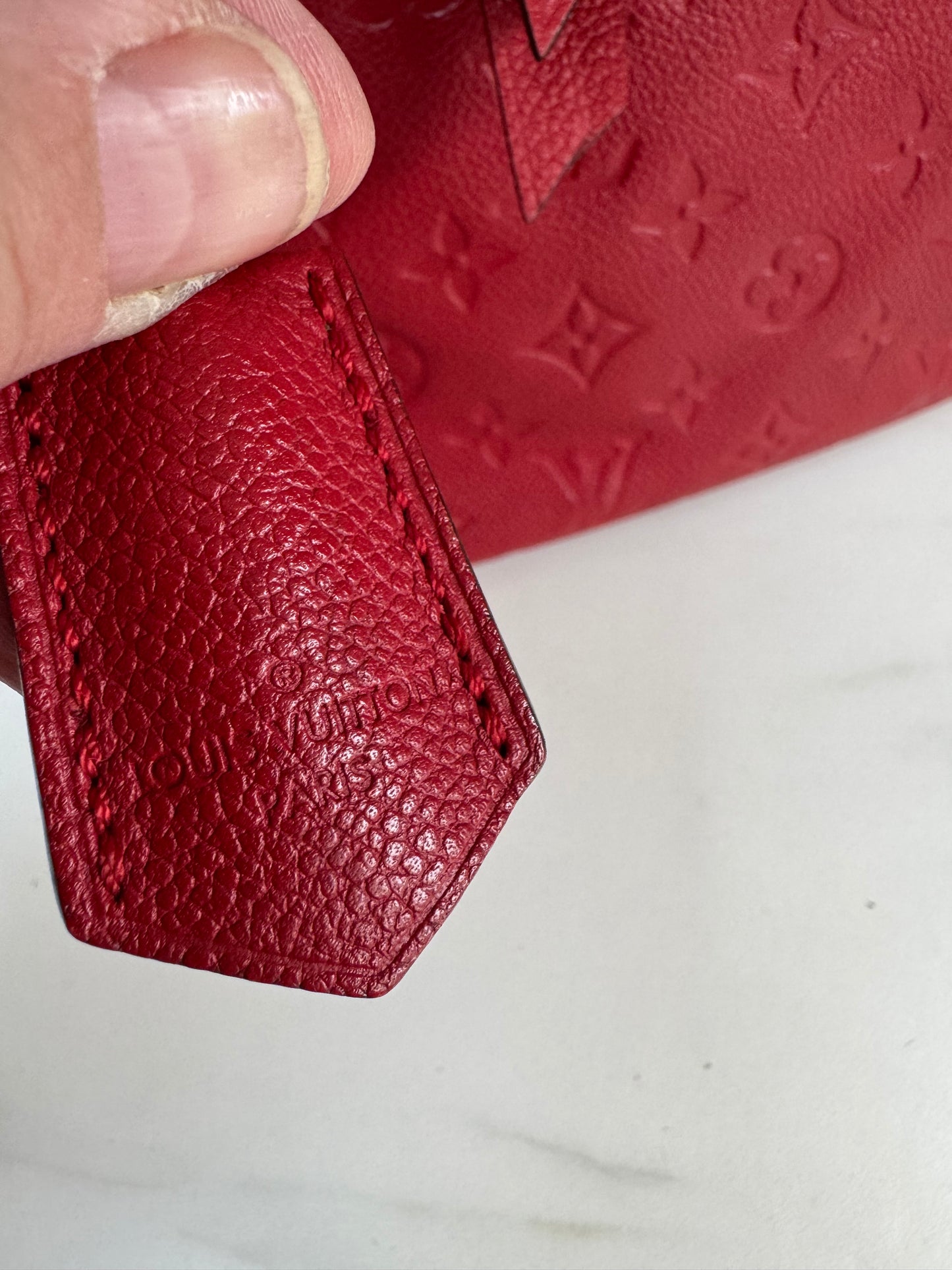 Louis Vuitton Speedy 25 Bandouliere - Red Emperiente