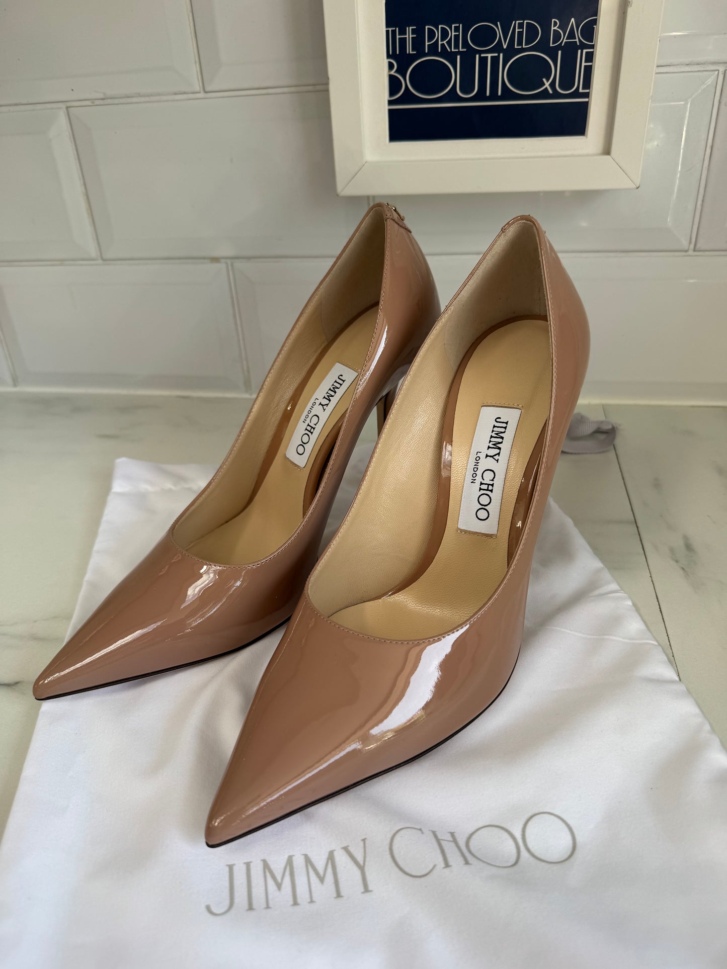 Jimmy Choo Love 100  Heels - Ballet Pink