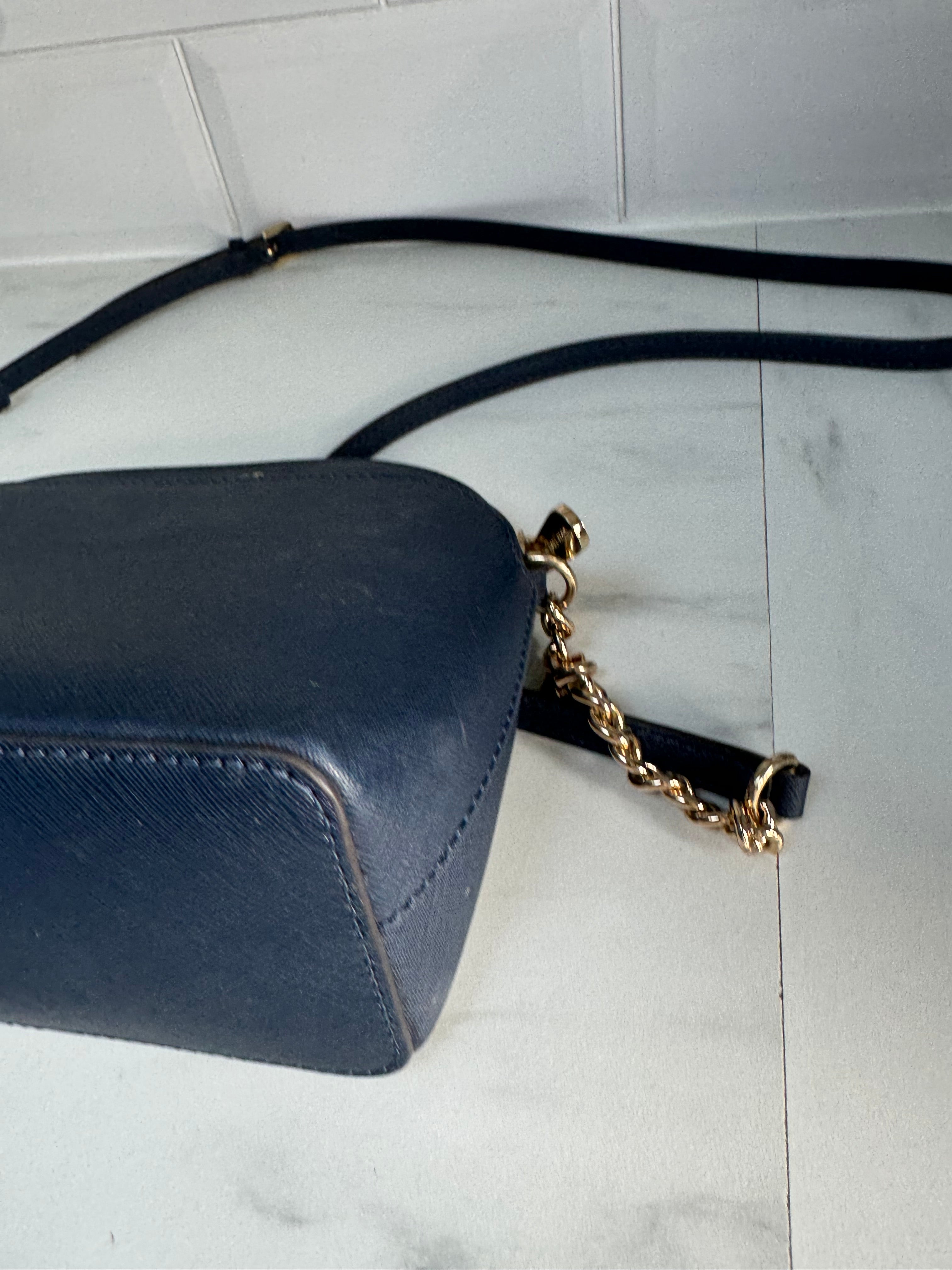 Michael Kors Emmy Dome shoulder bag Navy blue