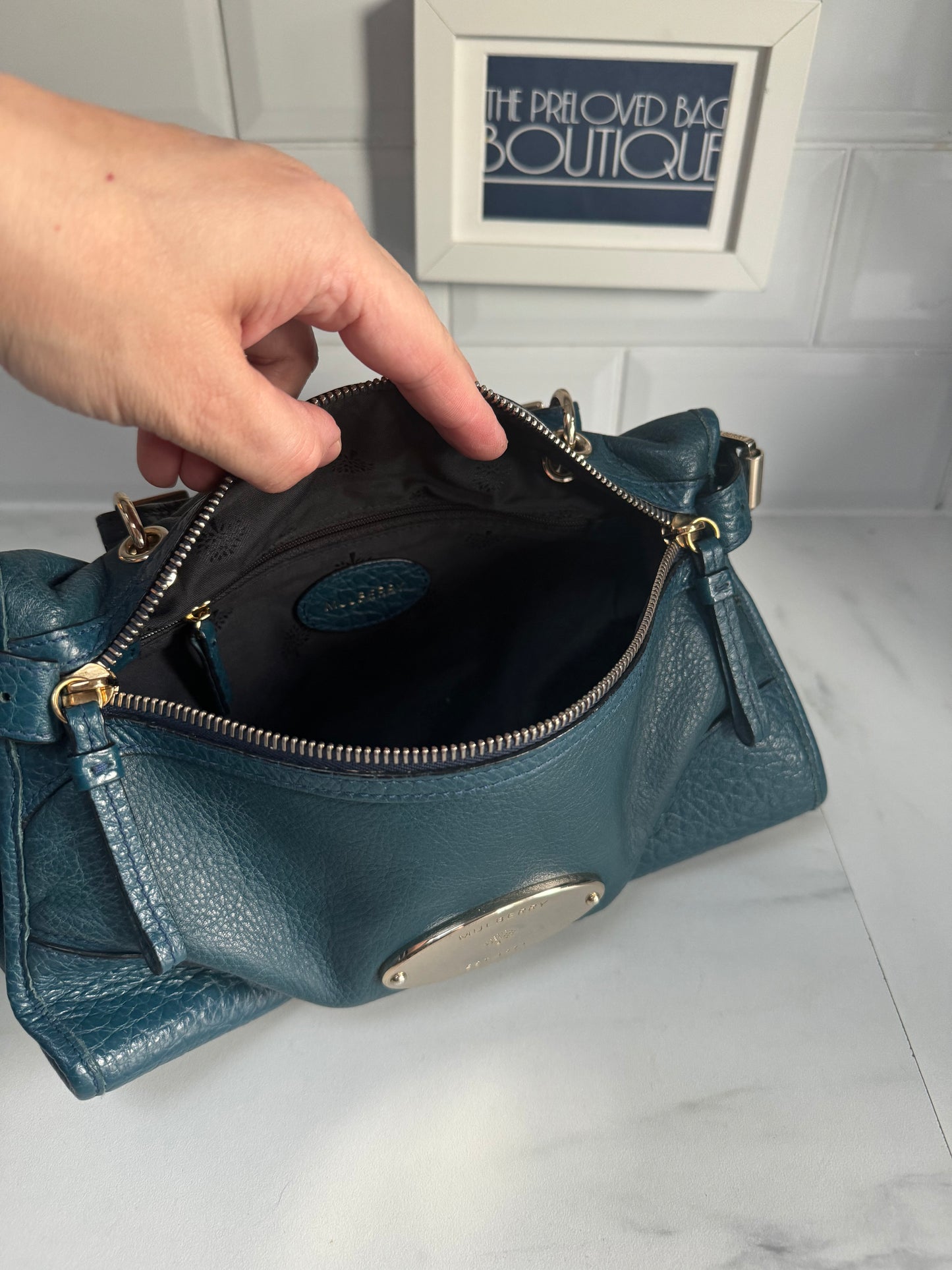 Mulberry Small Taylor - Petrol Blue