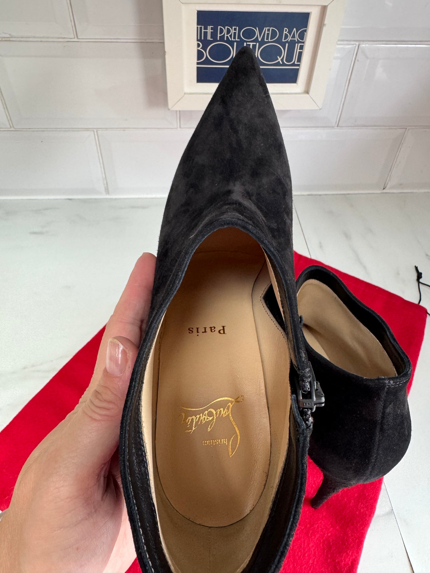 Christian Louboutin Gorgona 100 Shoe Boots - black