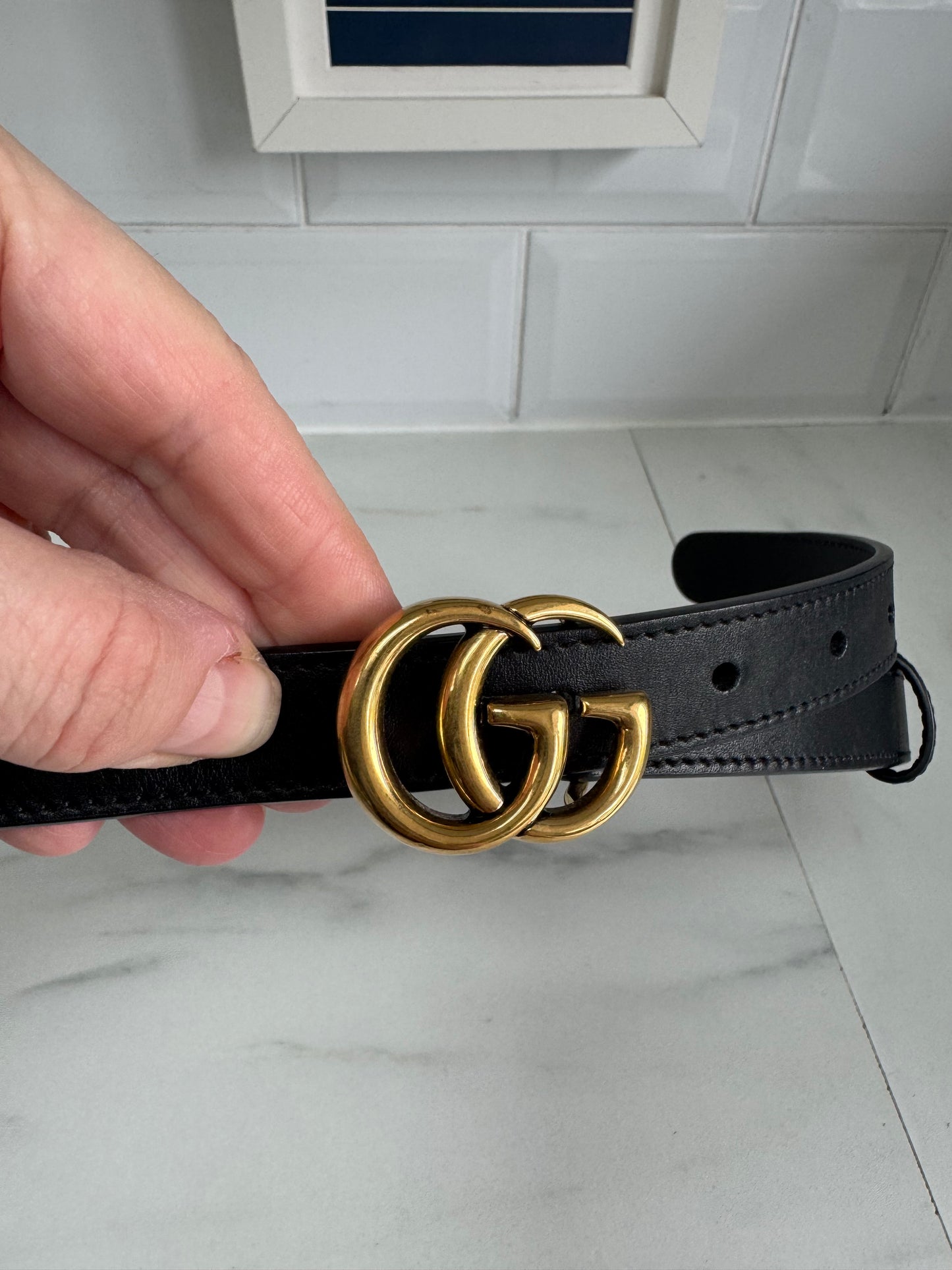Gucci Slim Belt - Black