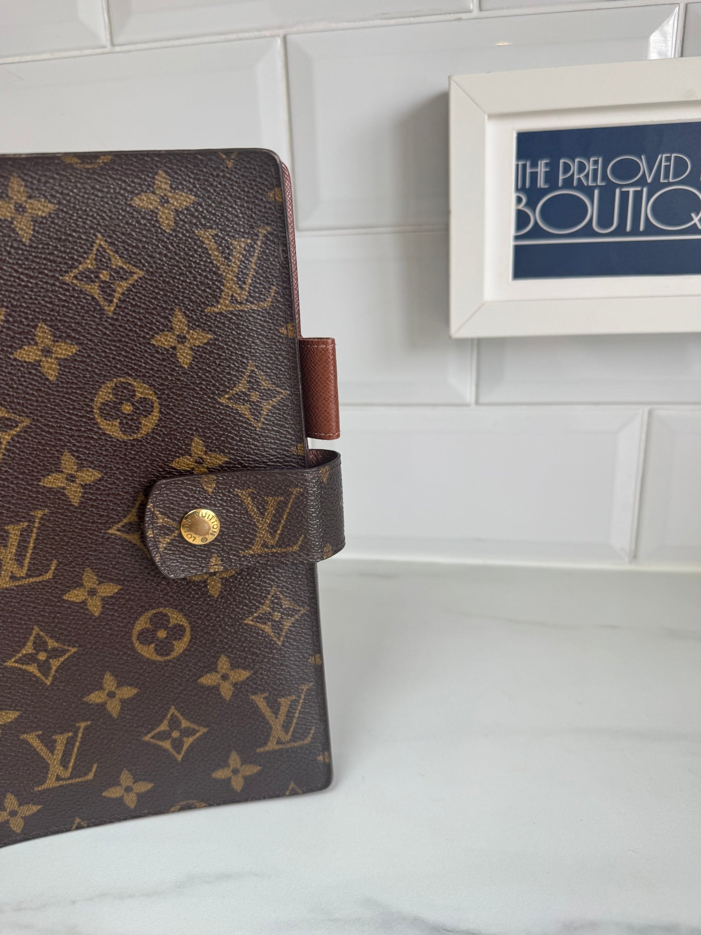 Louis Vuitton Large Ring Agenda Cover - Monogram Brown