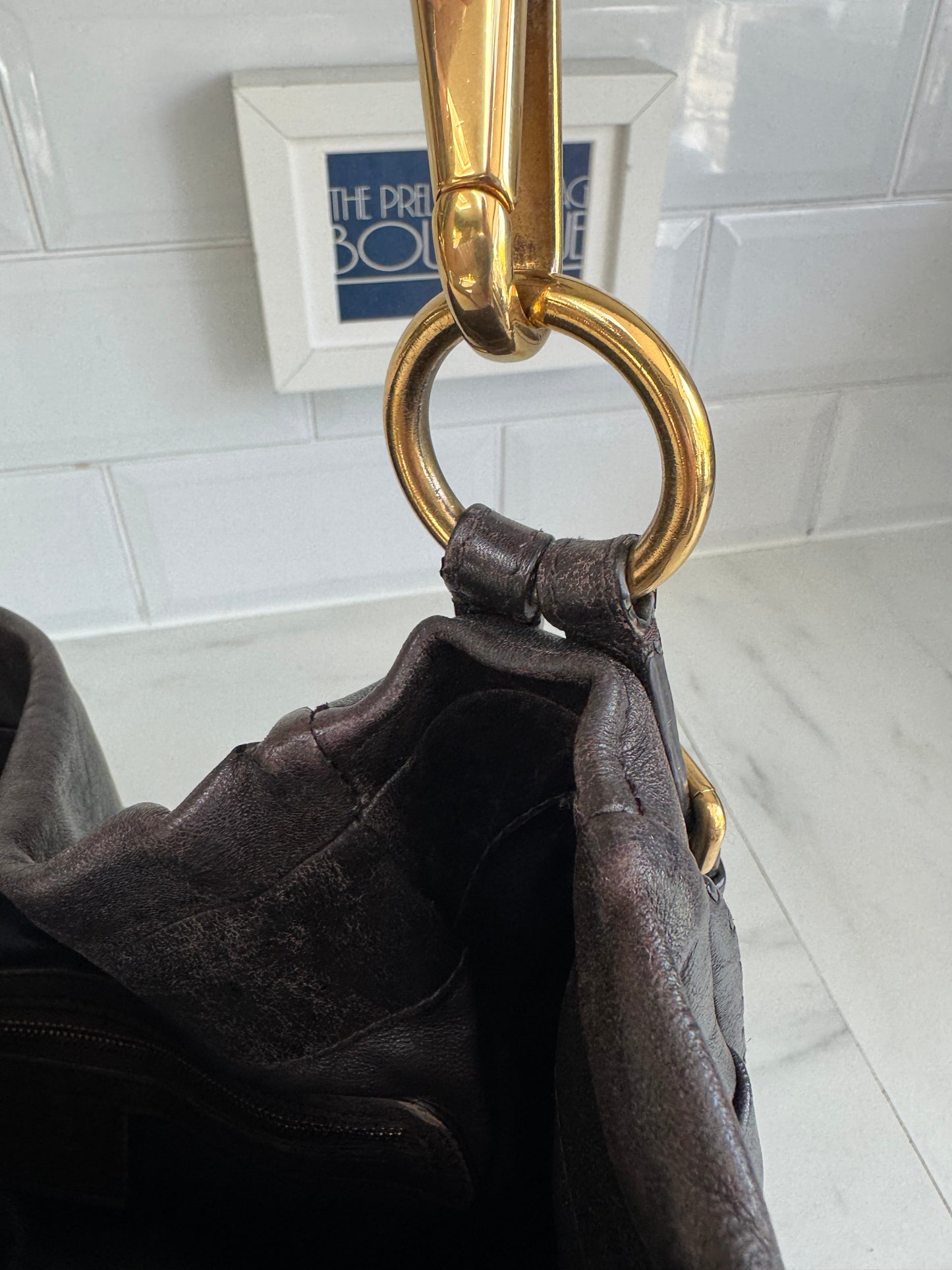 Christian Dior Libertine Hobo - Chocolate Brown