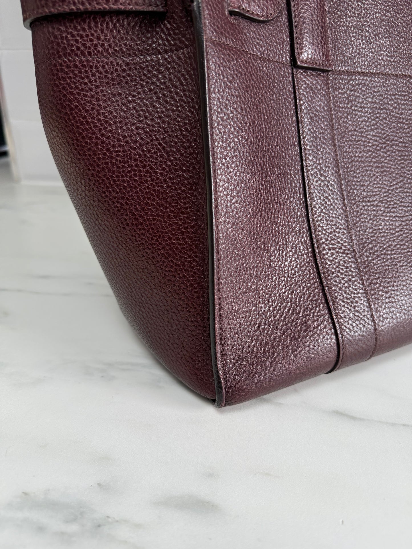 Mulberry Large Zipped Bayswater - Oxblood