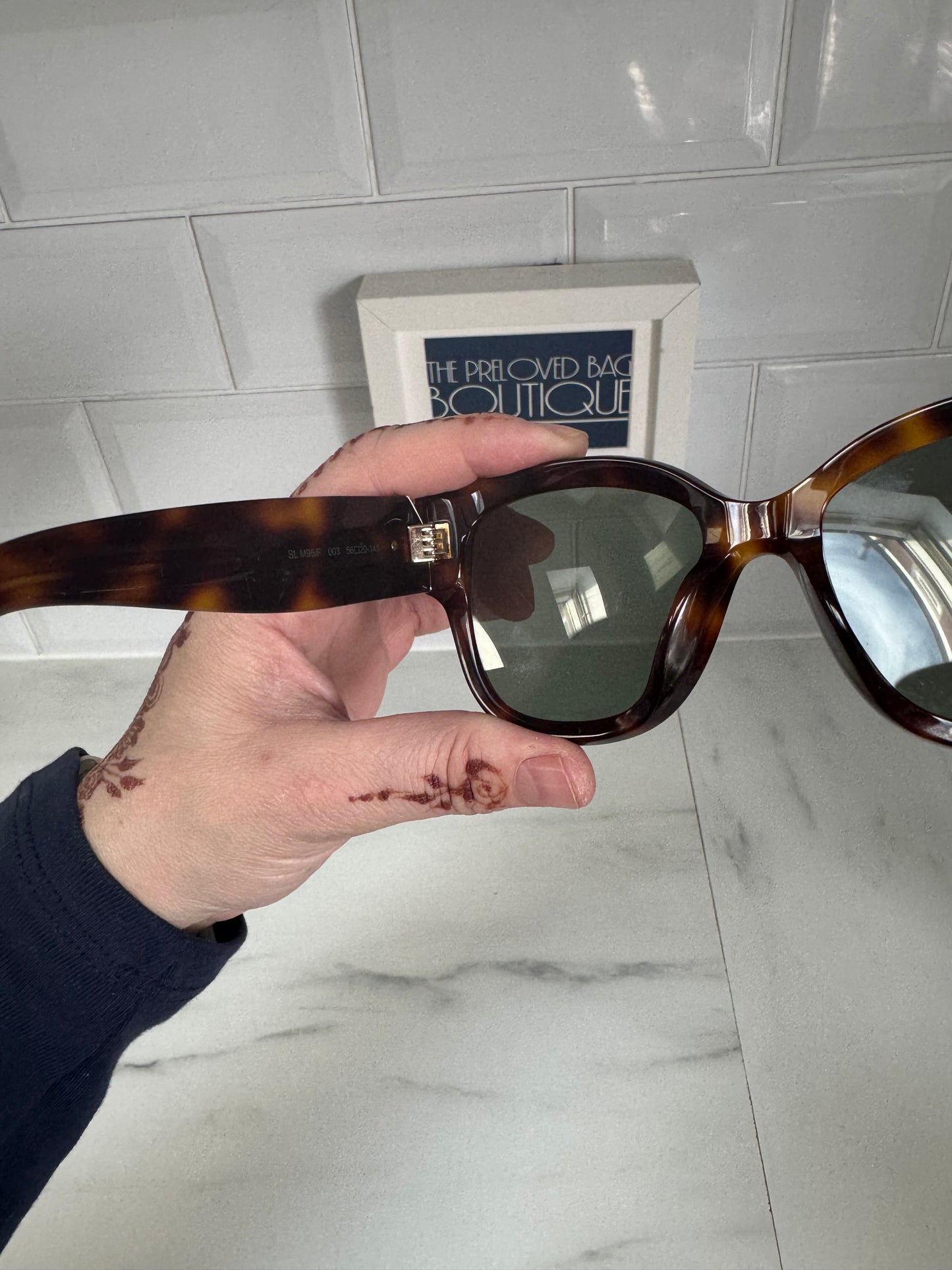 Saint Laurent (YSL) Sun SL/M95 Sunglasses - tortoiseshell