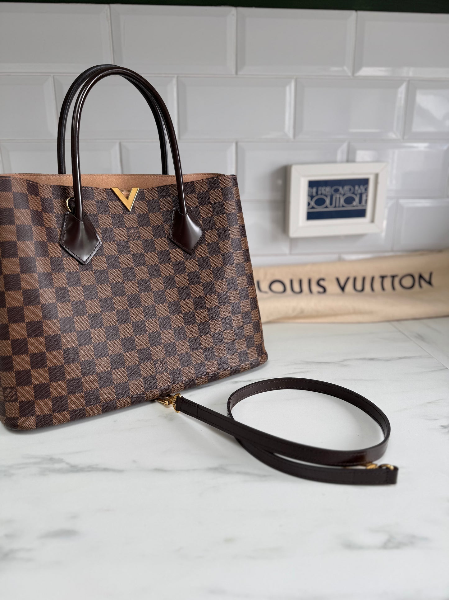 Louis Vuitton Kensington Tote - Damier Ebene