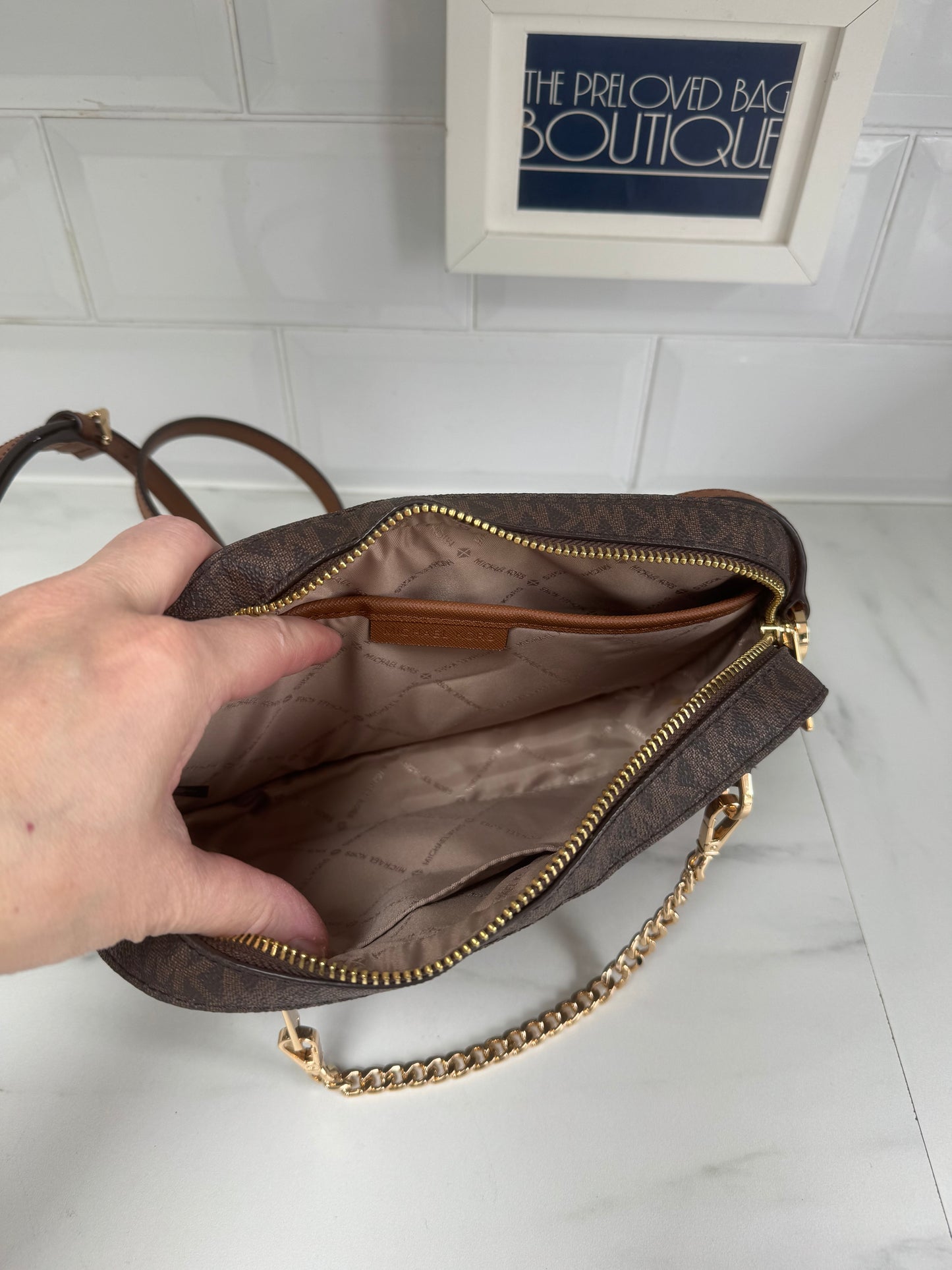 Michael Kors Jet Set Crossbody Bag - Brown