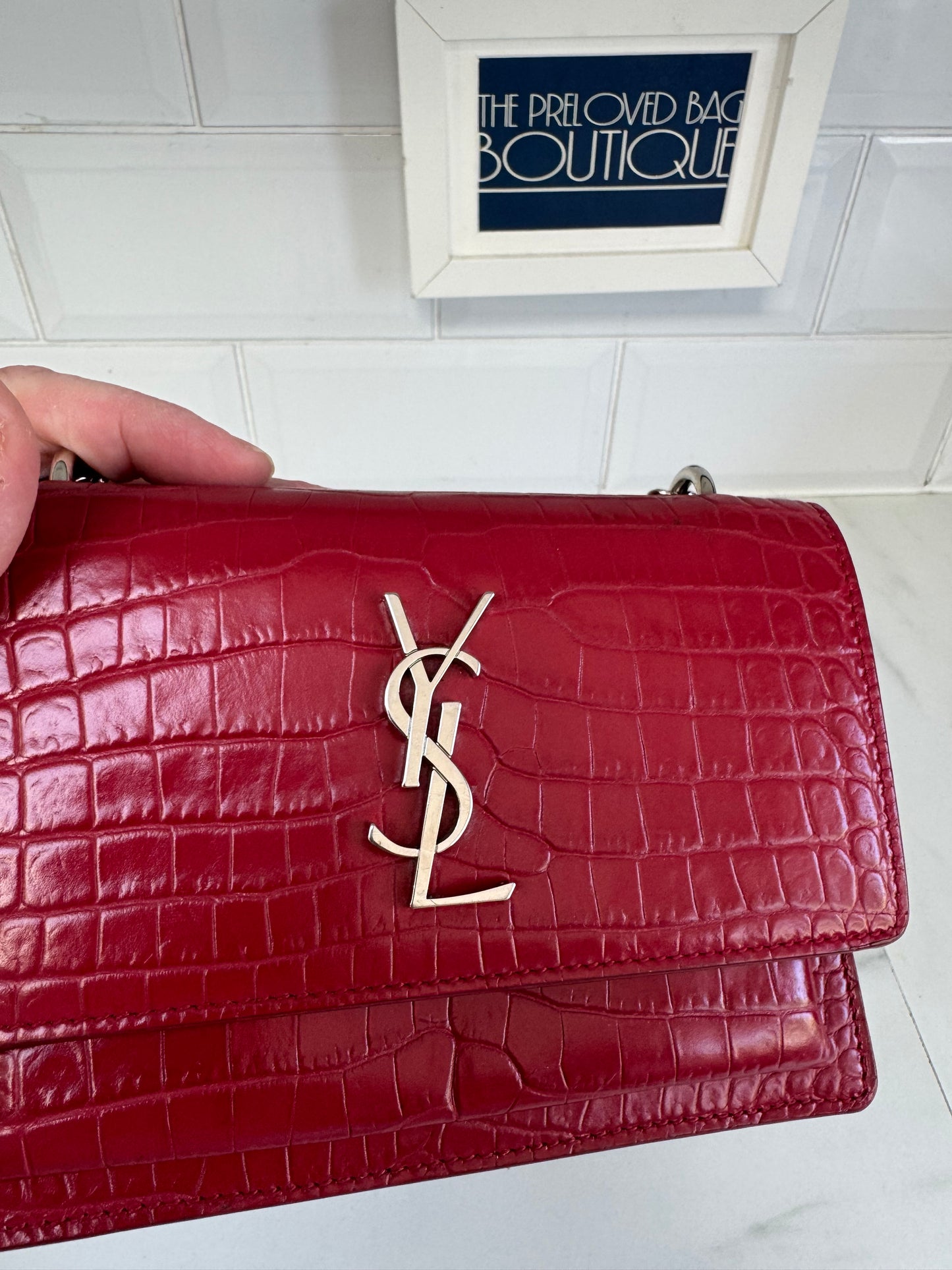 Saint Laurent Mini Sunset - Red