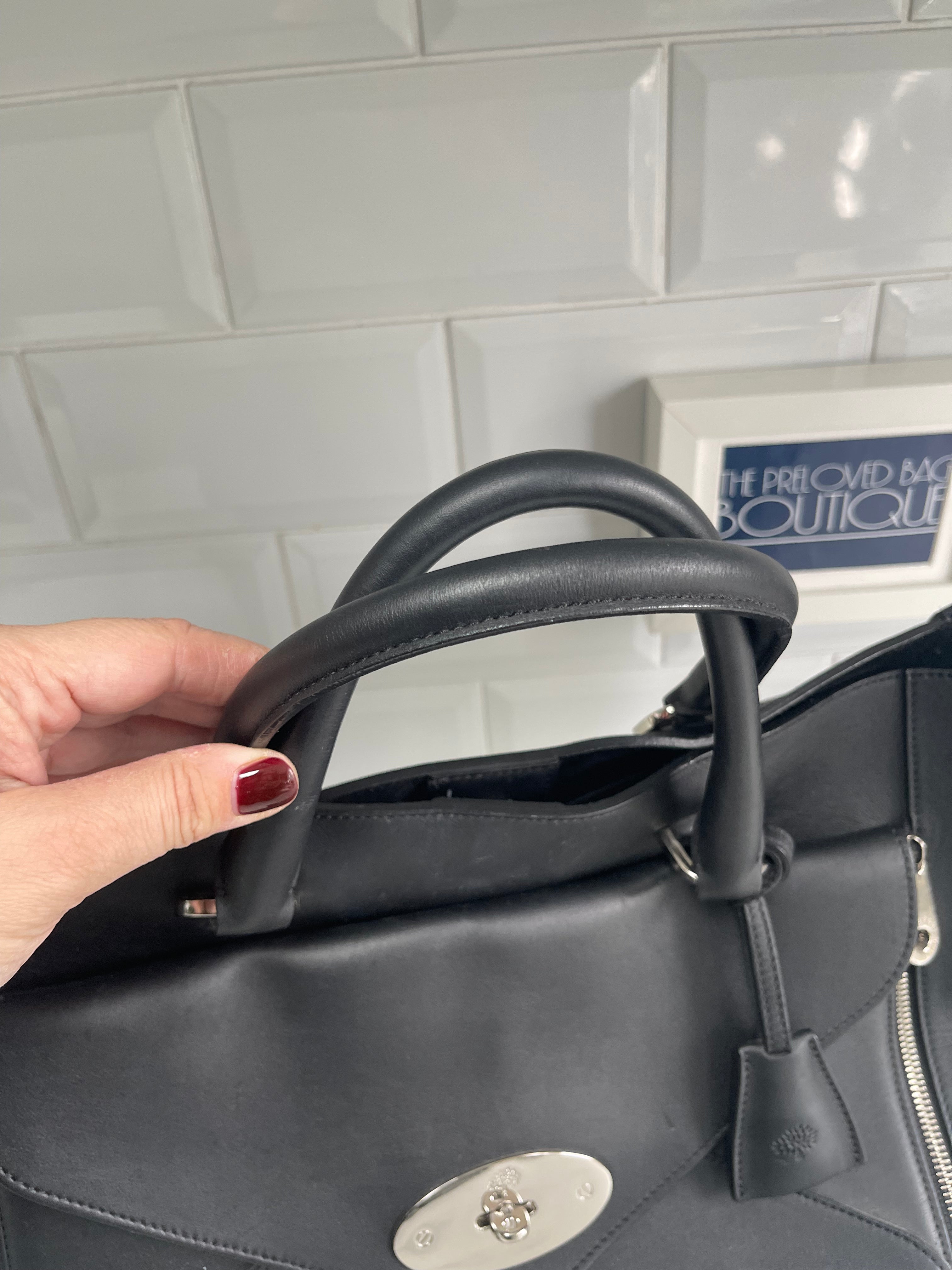 Mulberry Large Willow Black The Preloved Bag Boutique