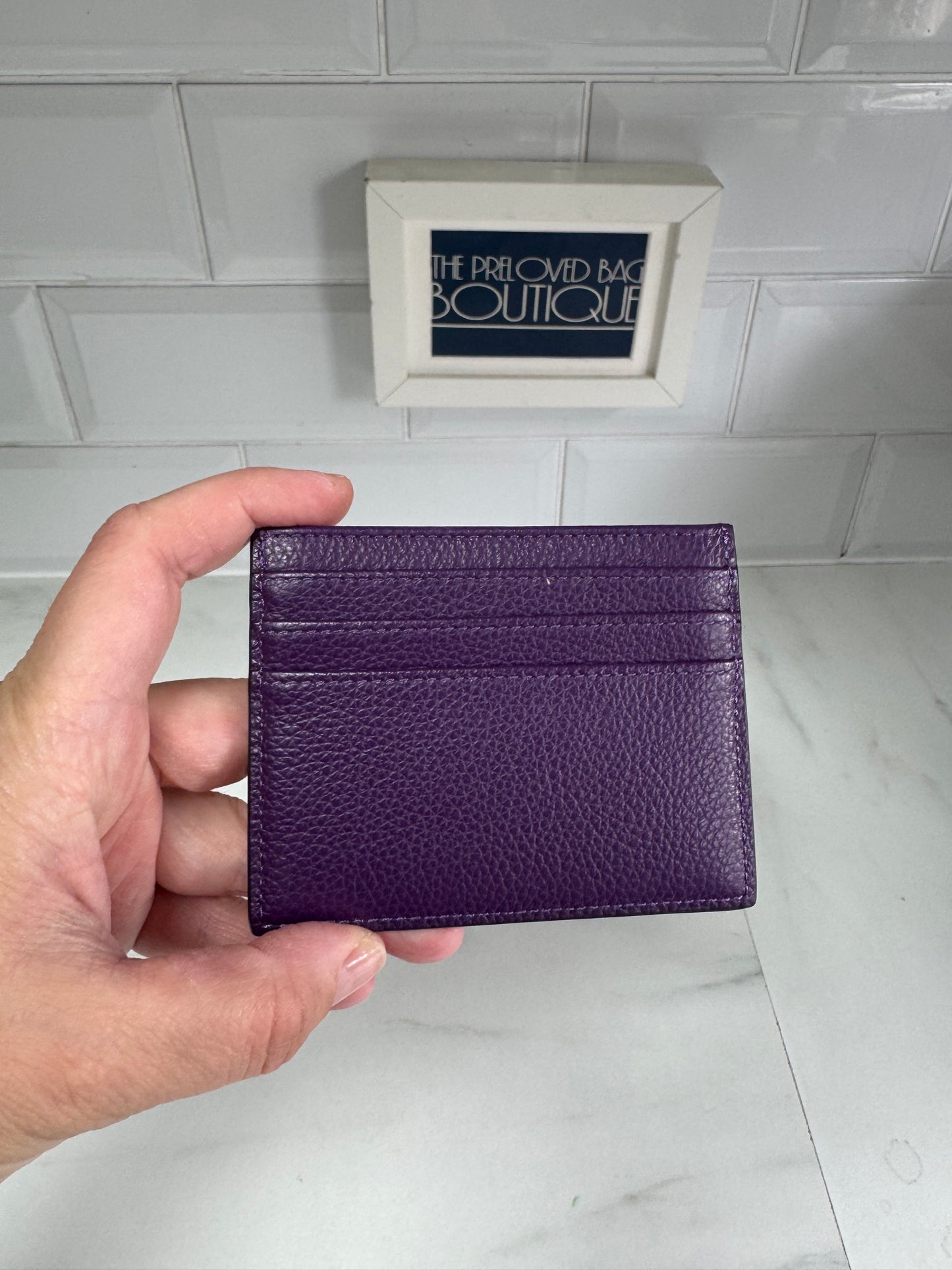Mulberry Zipped Card Holder - Amethyst