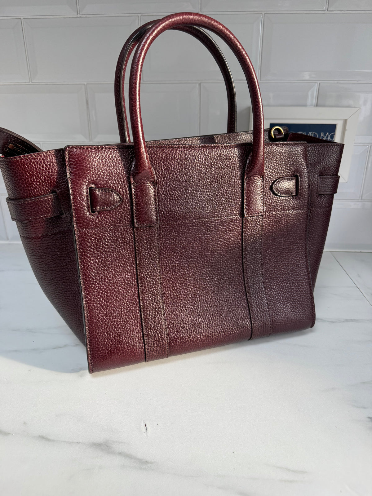 Mulberry Small Zipped Bayswater - Oxblood