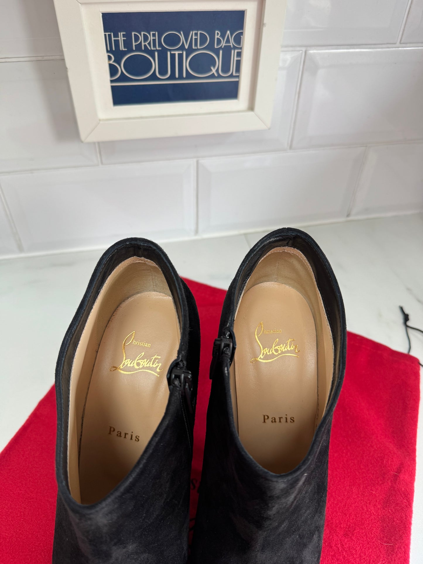 Christian Louboutin Gorgona 100 Shoe Boots - black