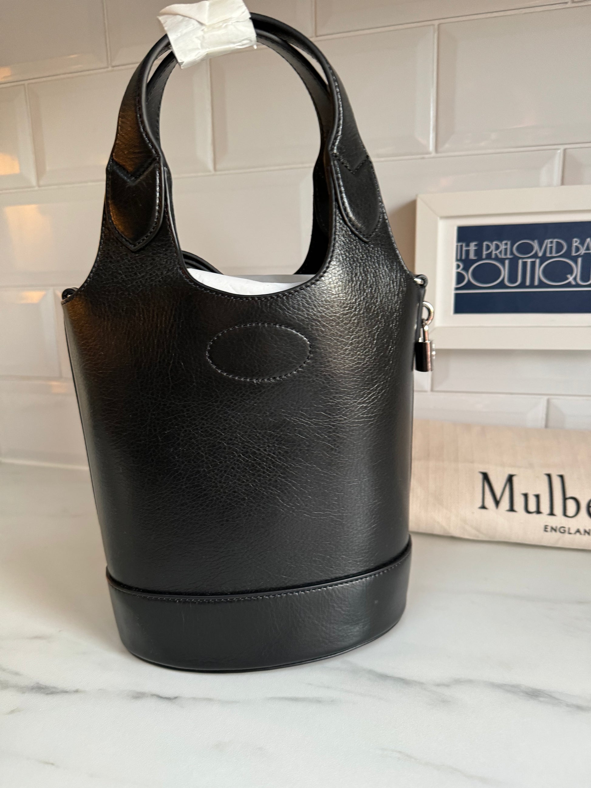 Mulberry black tote sales