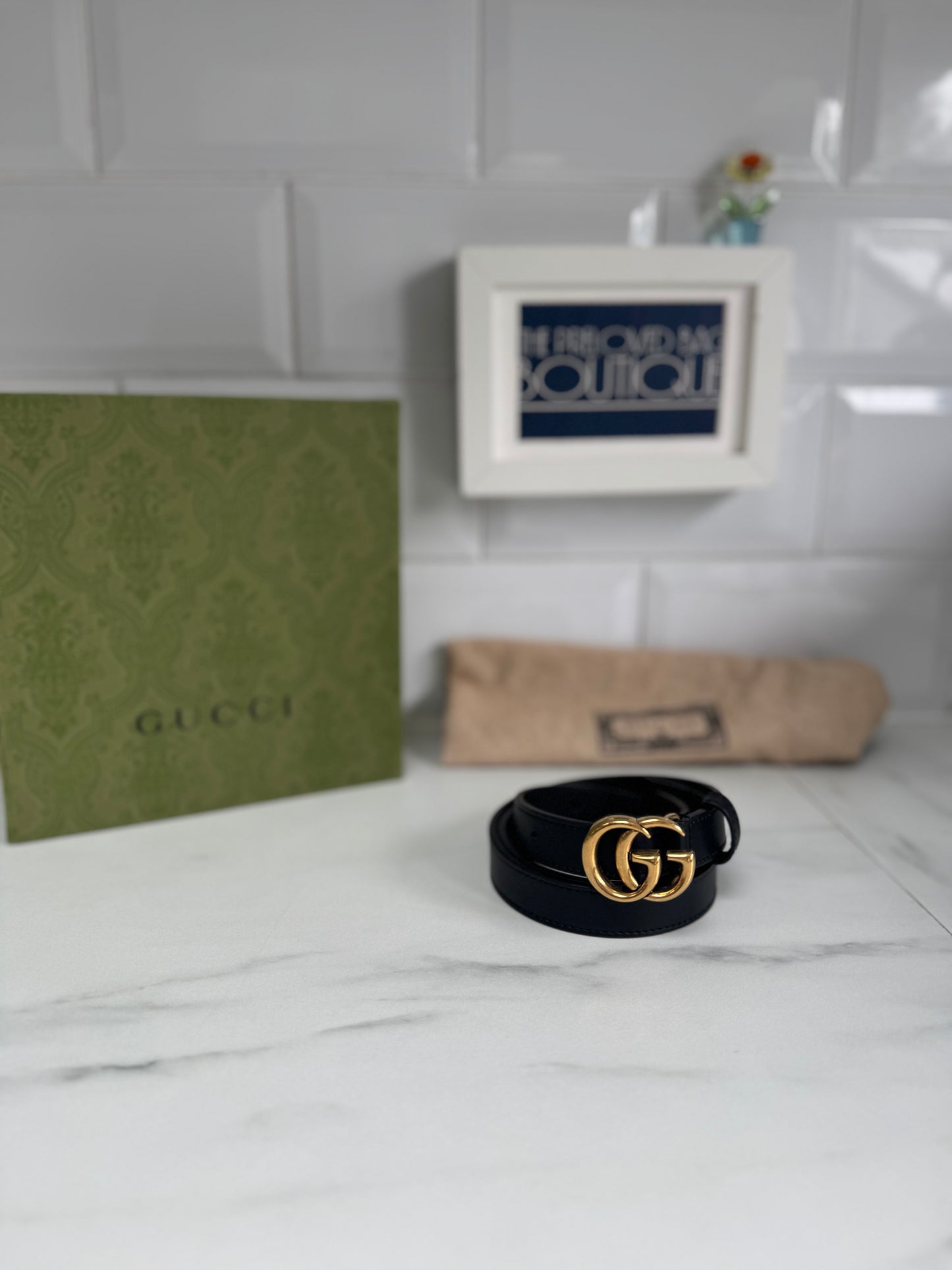 Gucci Slim Belt - Black