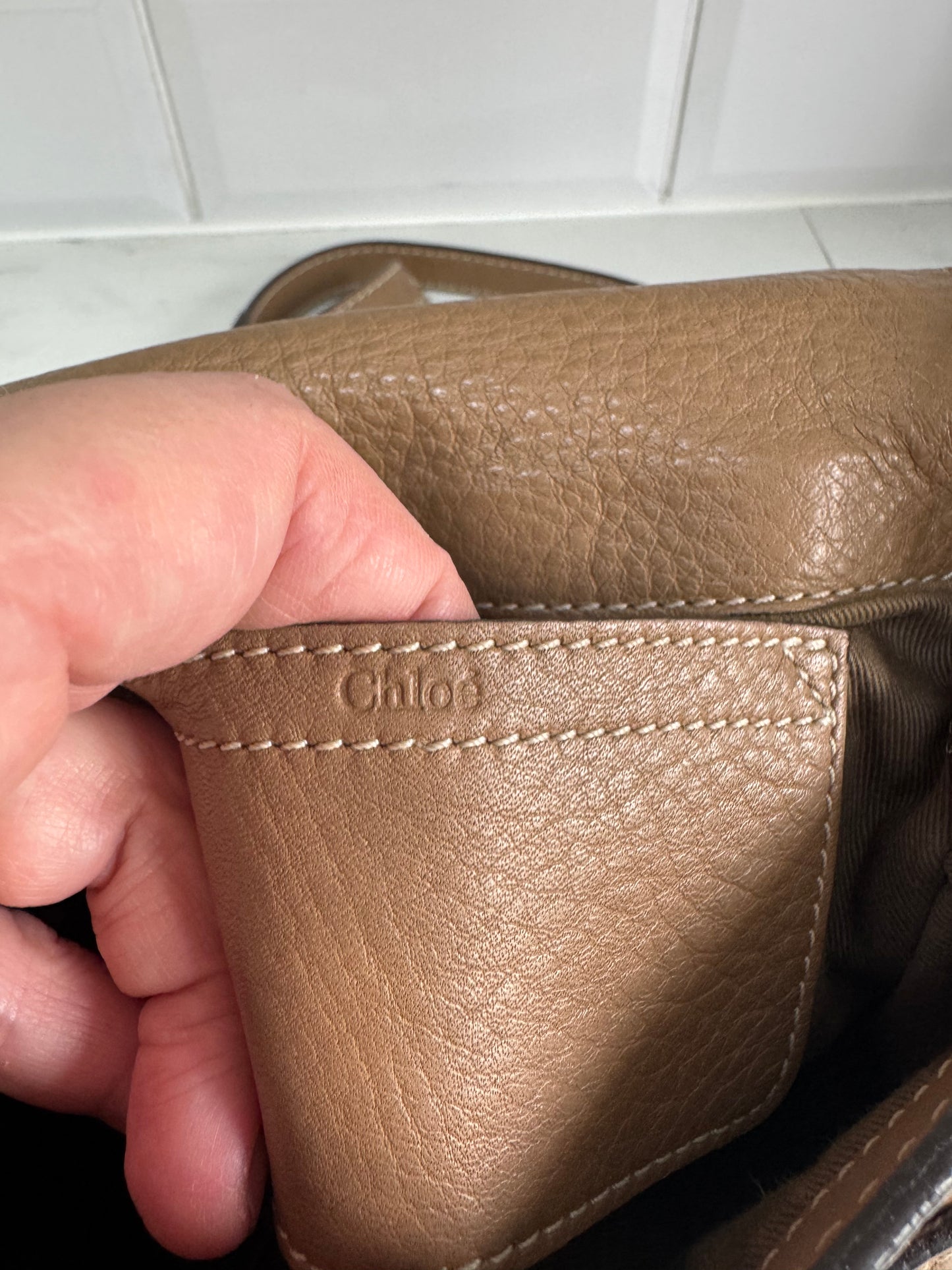 Chloé Small Marcie Satchel- Nut