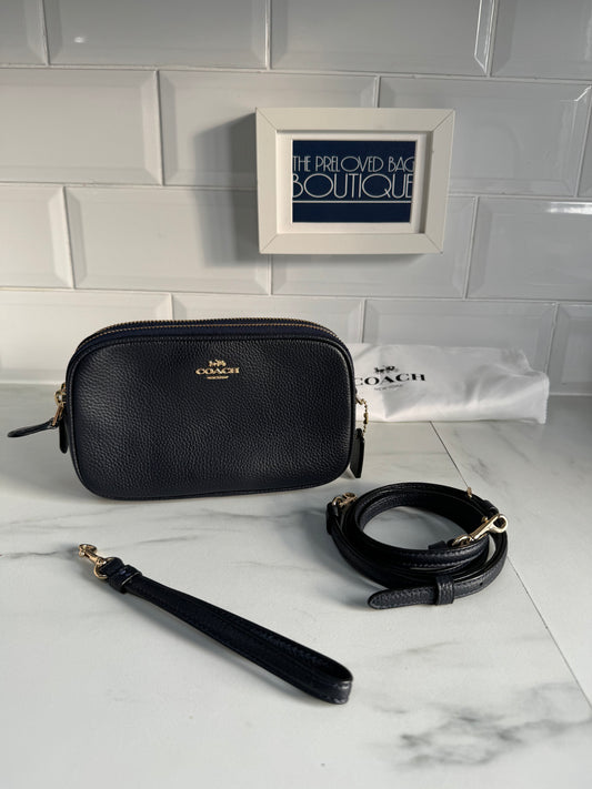 Coach Camera bag/Wristlet - Navy