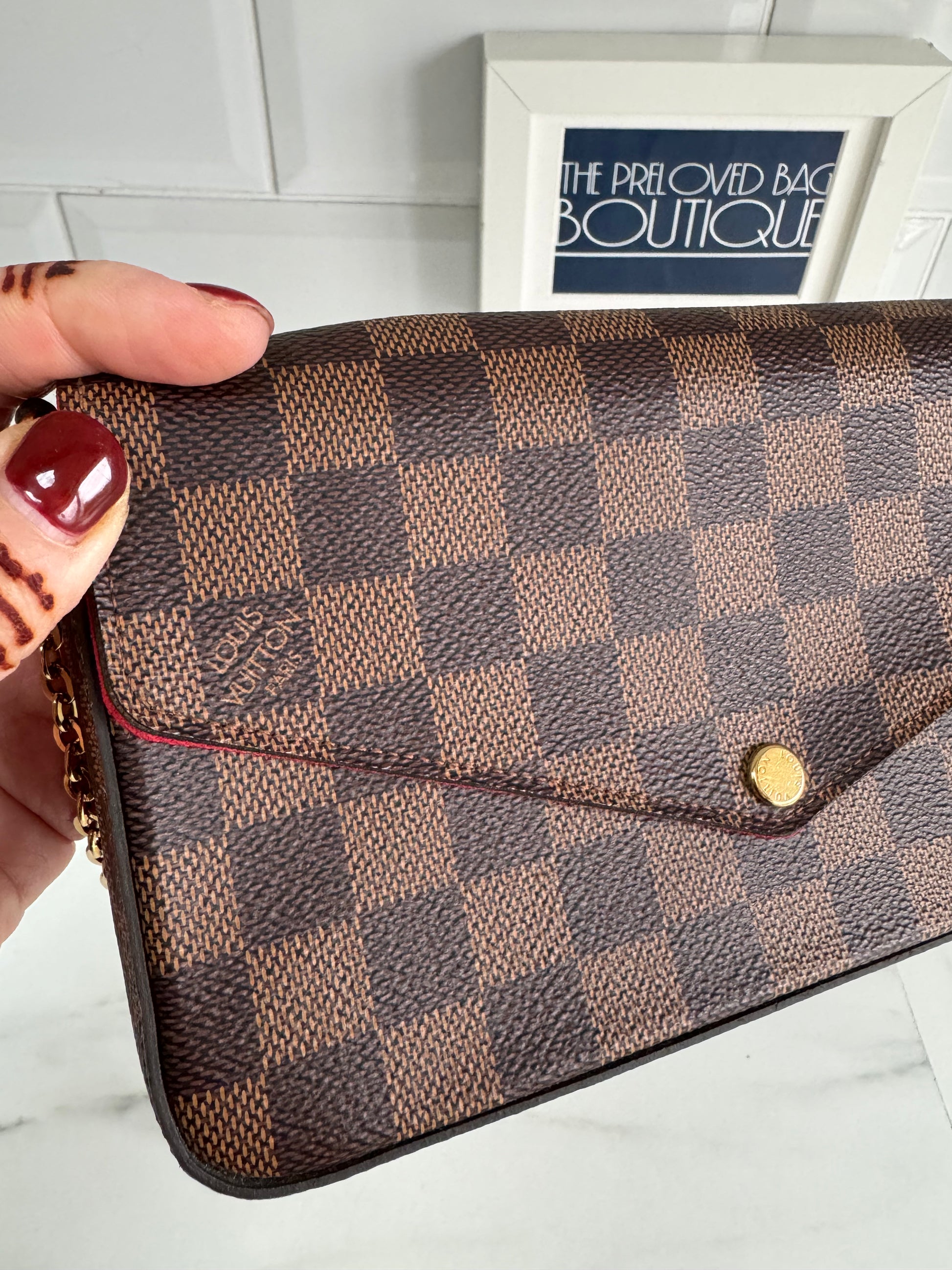 Louis vuitton felicie hot sale damier ebene