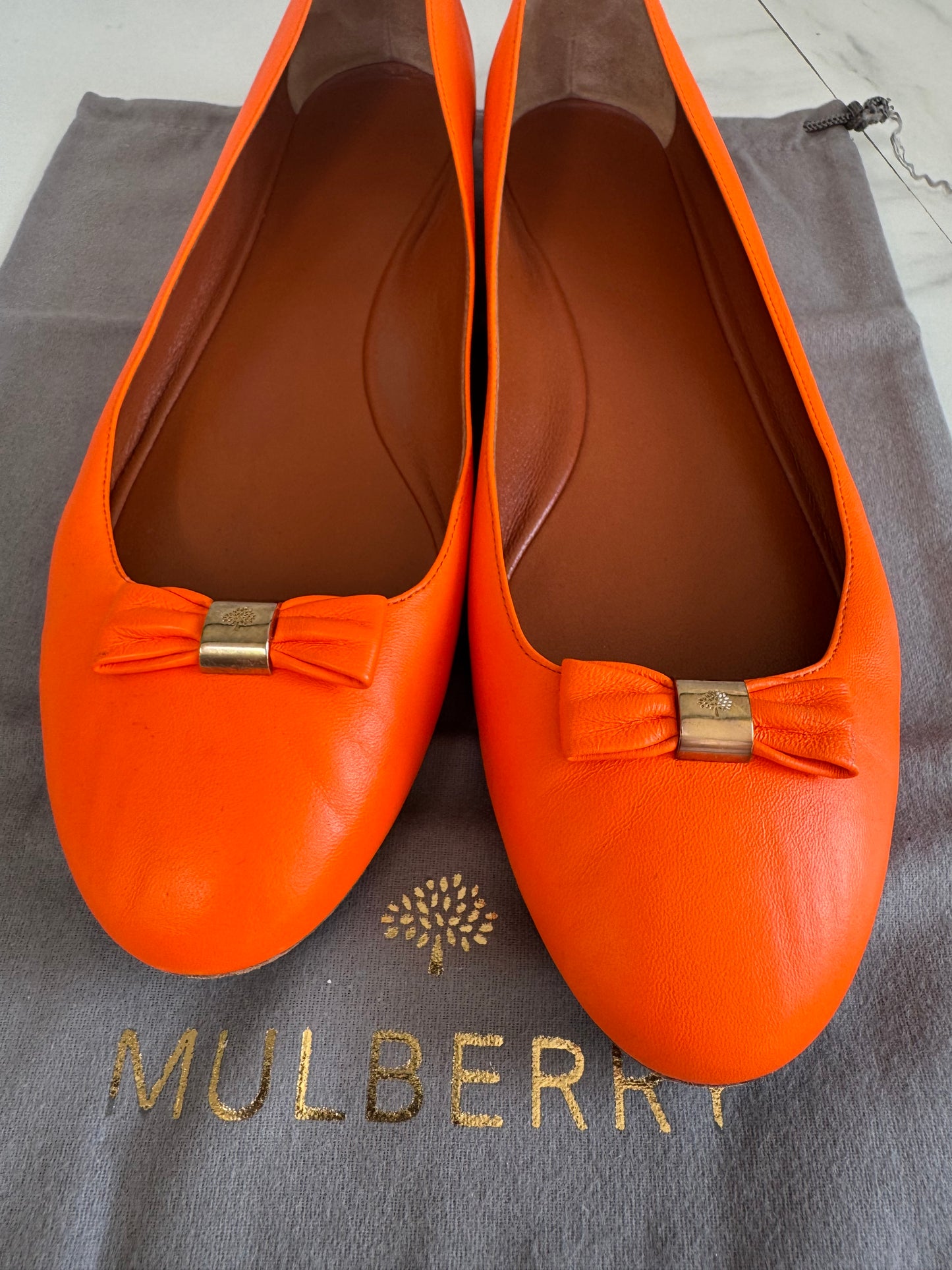 Mulberry Ballet Flats - Mandarin
