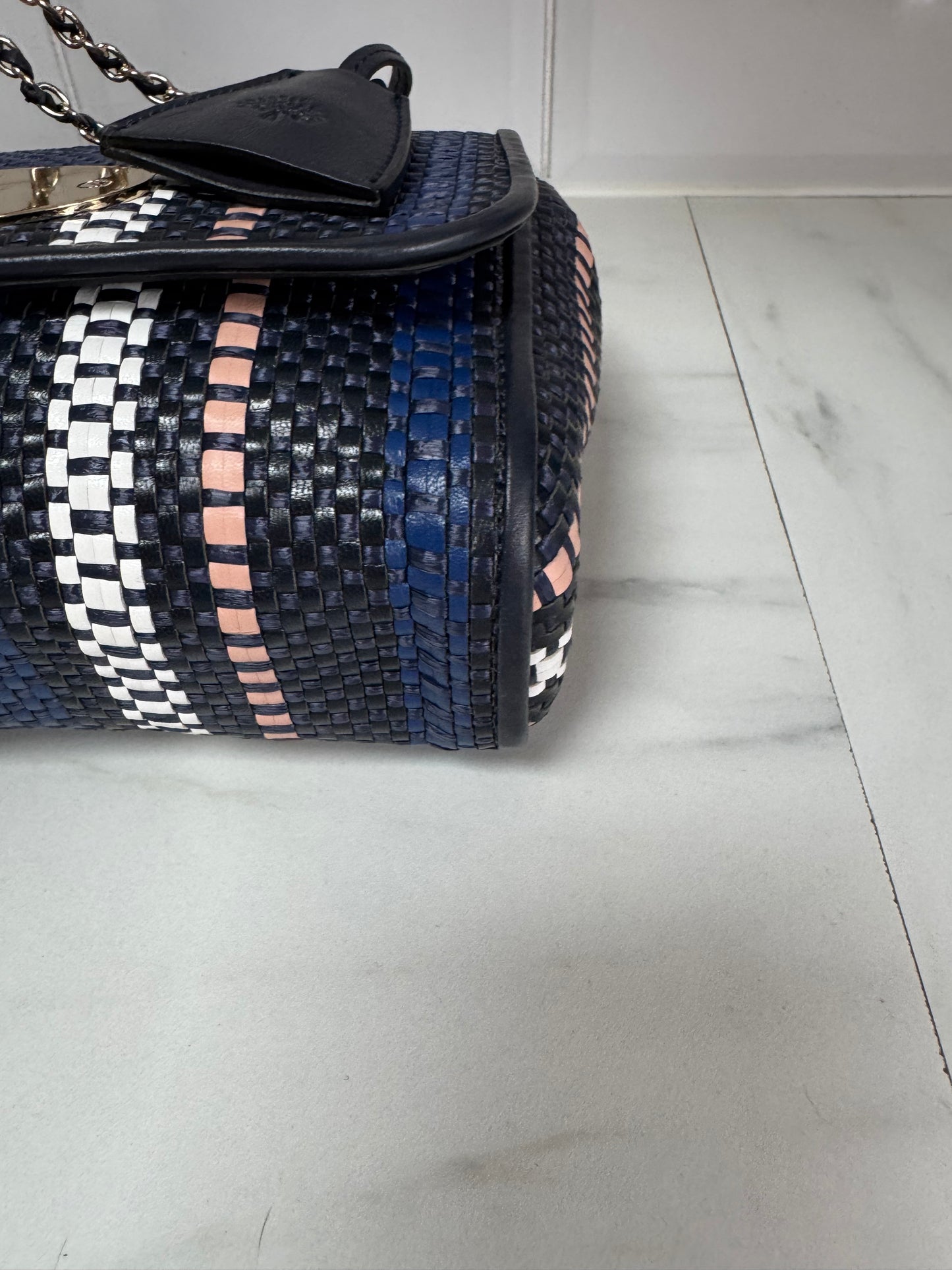 Mulberry Regular Twilight Rafia Lily - blue, pink, black and white