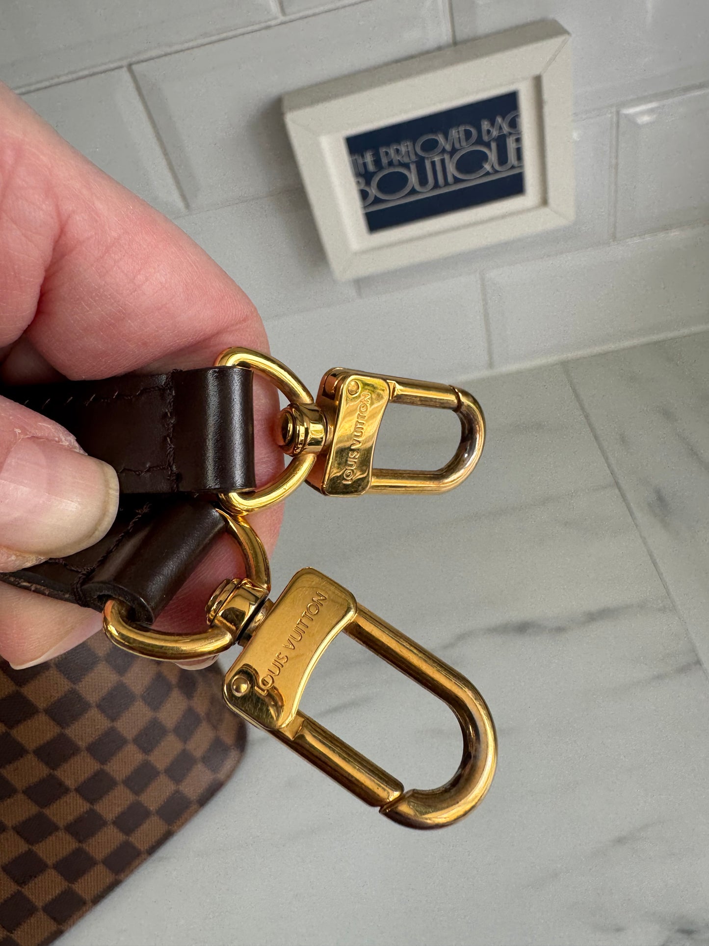 Louis Vuitton Kensington Tote - Damier Ebene