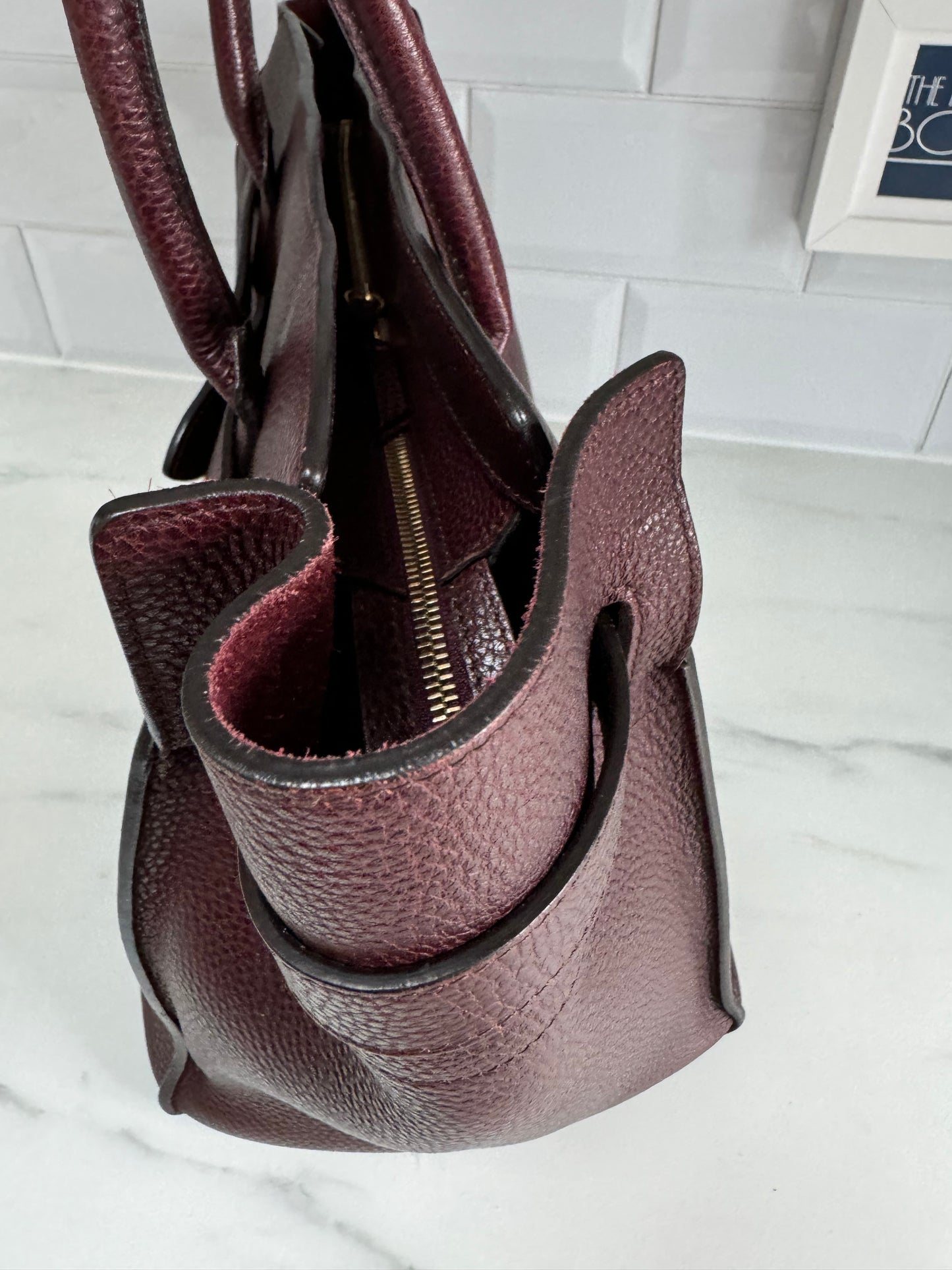 Mulberry Large Zipped Bayswater - Oxblood