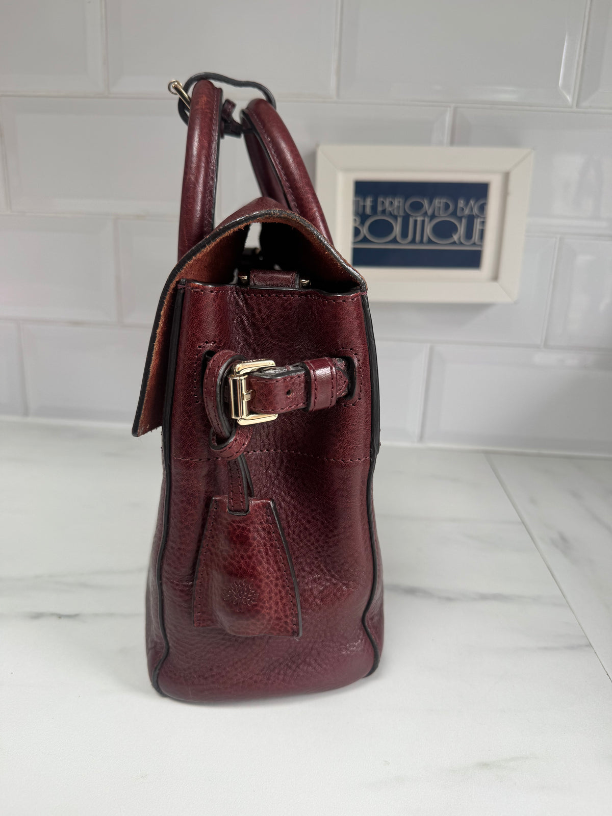 Mulberry “Limited Edition” Mini Cara Delevigne Backpack - Oxblood NVT