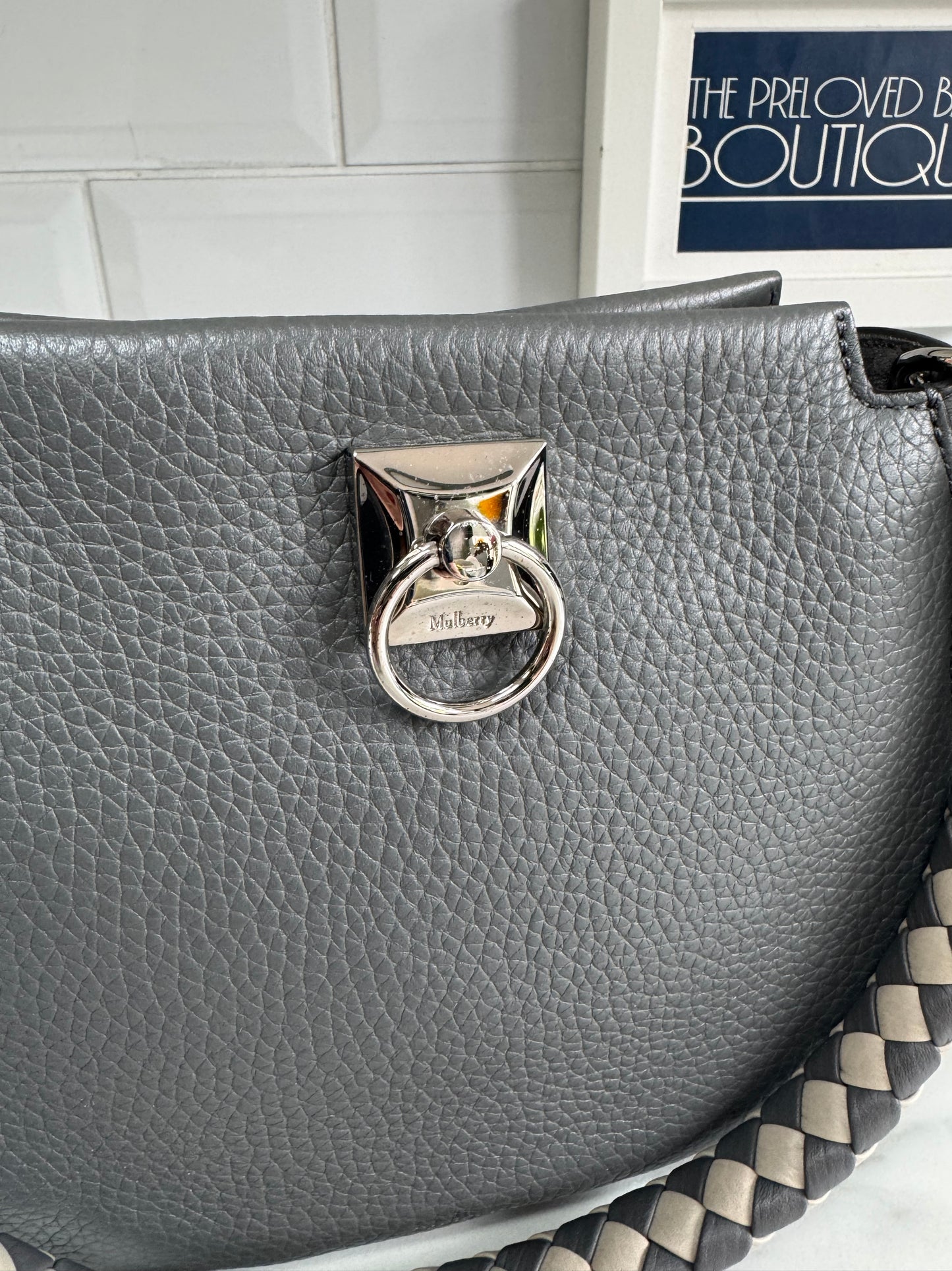 Mulberry Mini Iris Hobo - Charcoal