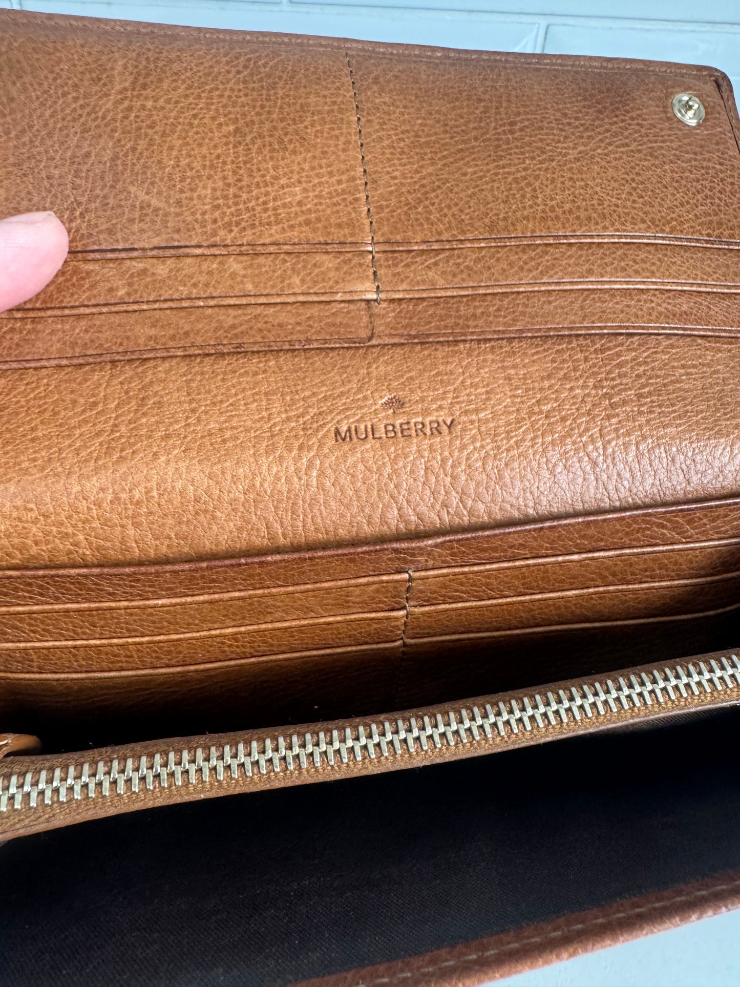 Mulberry Continental Tree Wallet - Oak