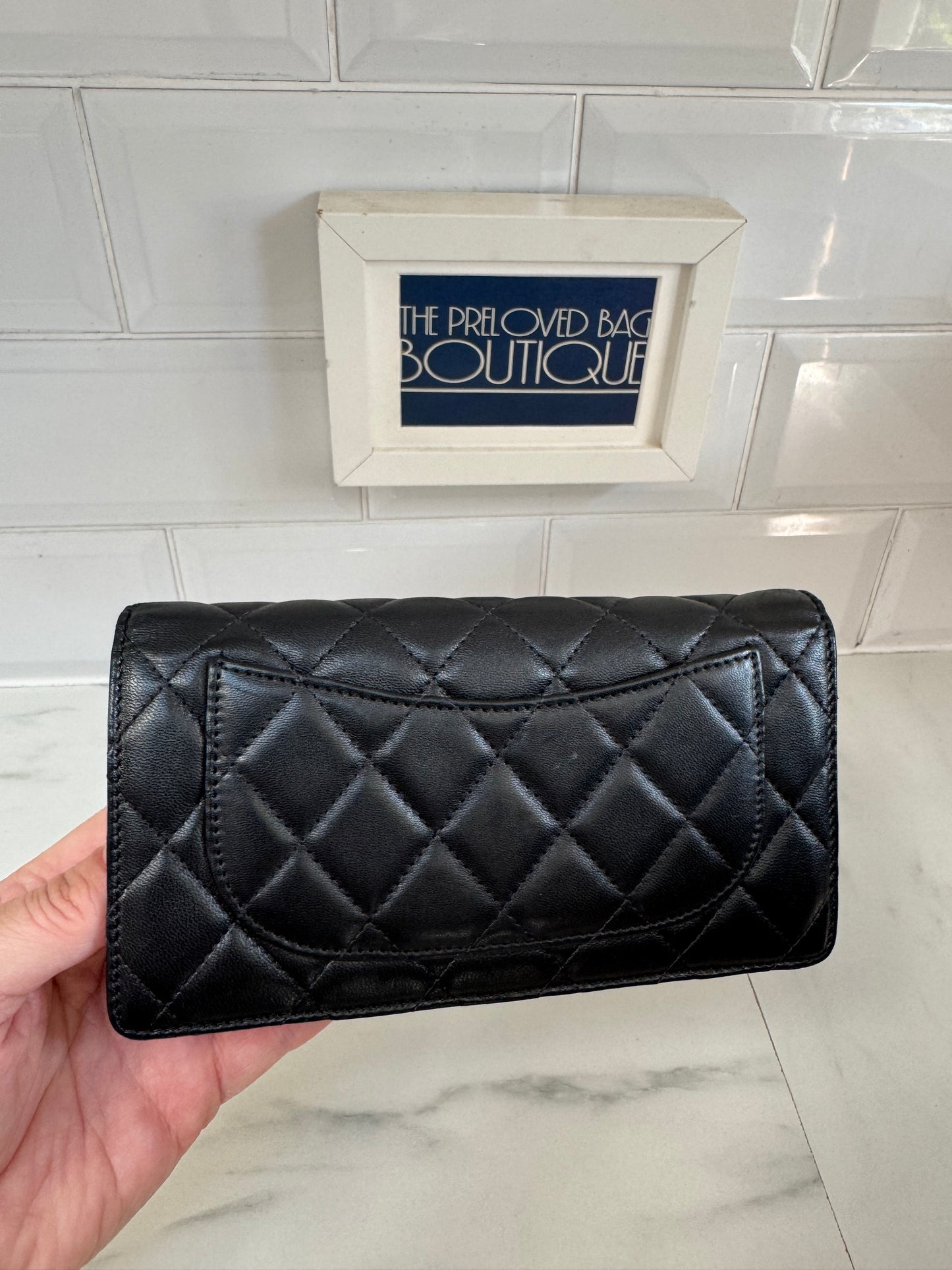Chanel Quilted Wallet - Black
