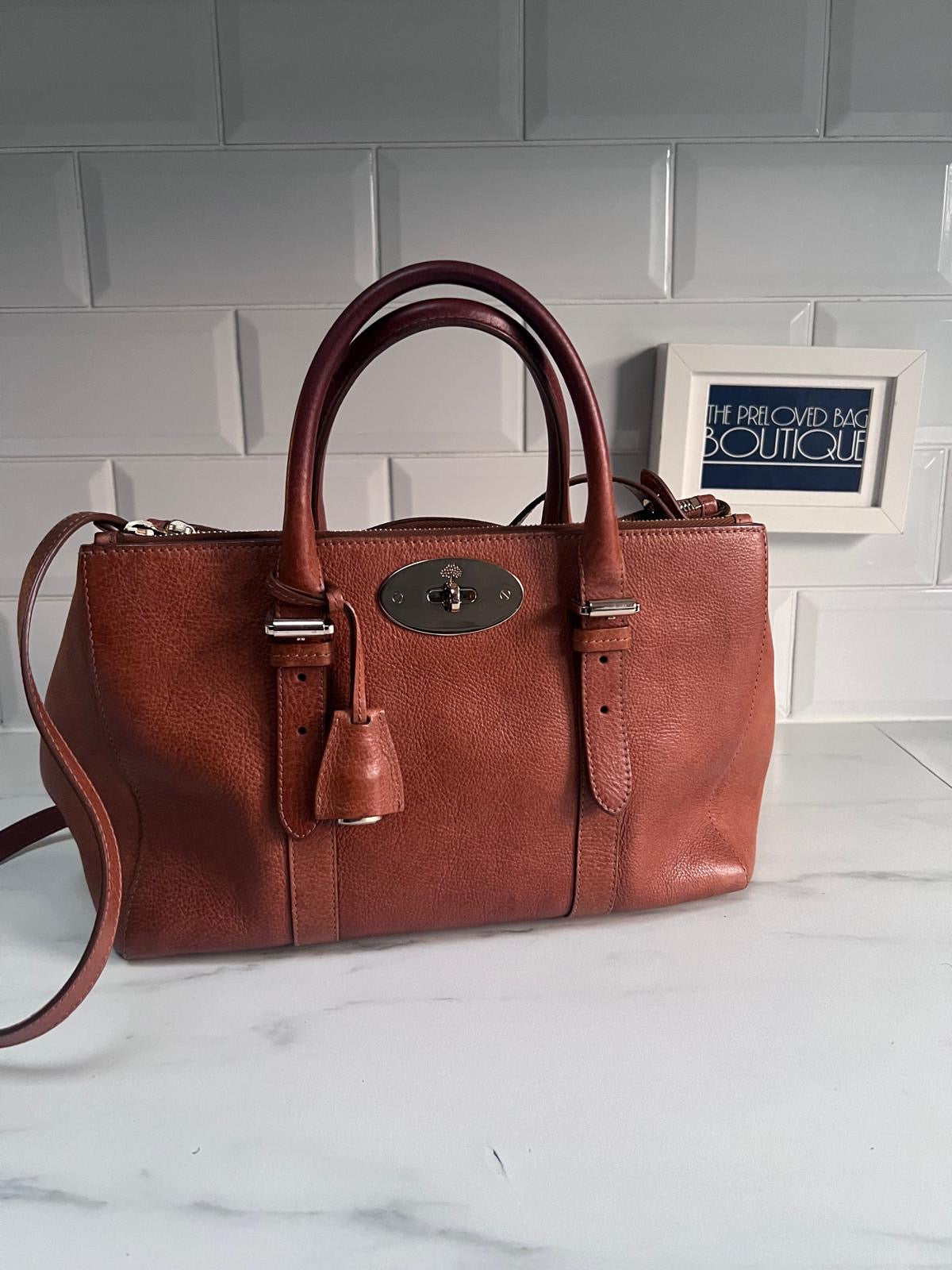 Mulberry Small Bayswater Double Zipped Tote - Oak NVT