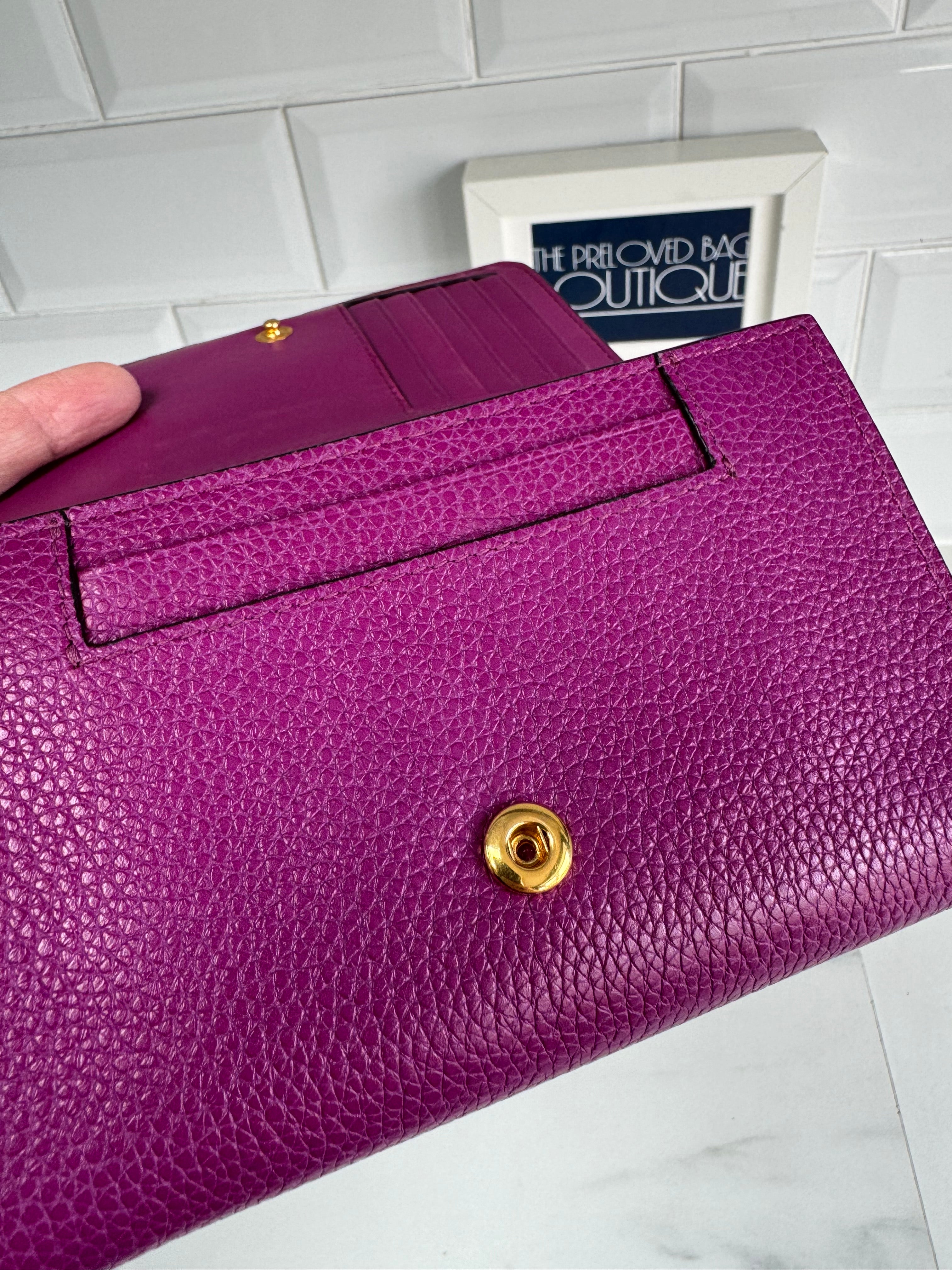 Verbena Zip Wallet Large – Violet | BRIC'S MILANO