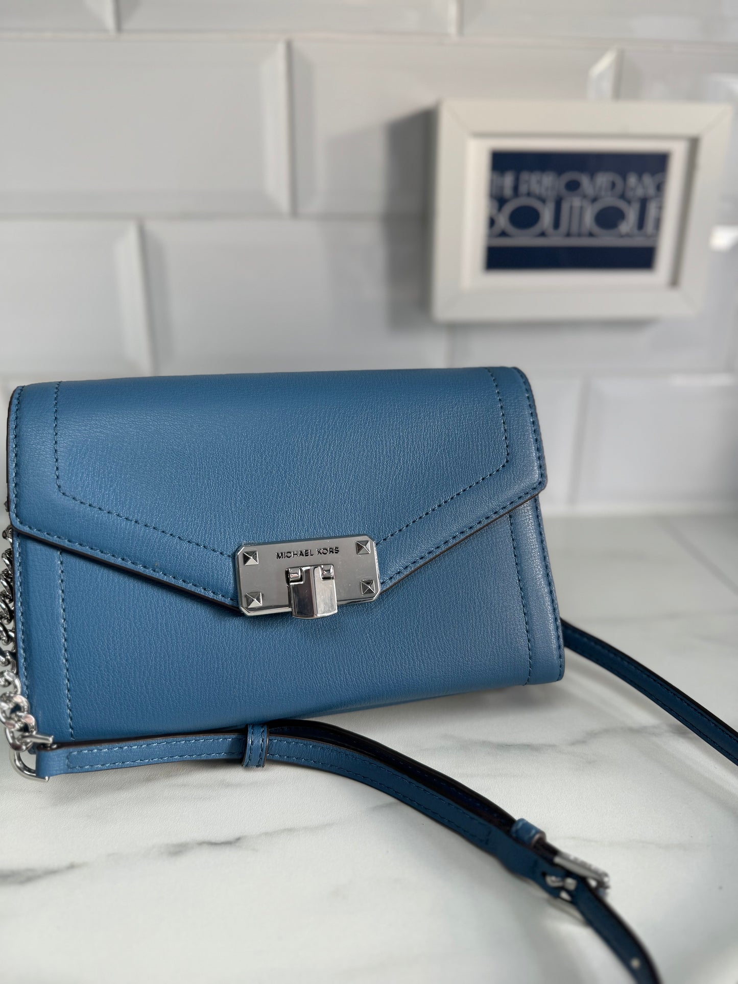 Michael Kors Kinsley WOC - Denim Blue