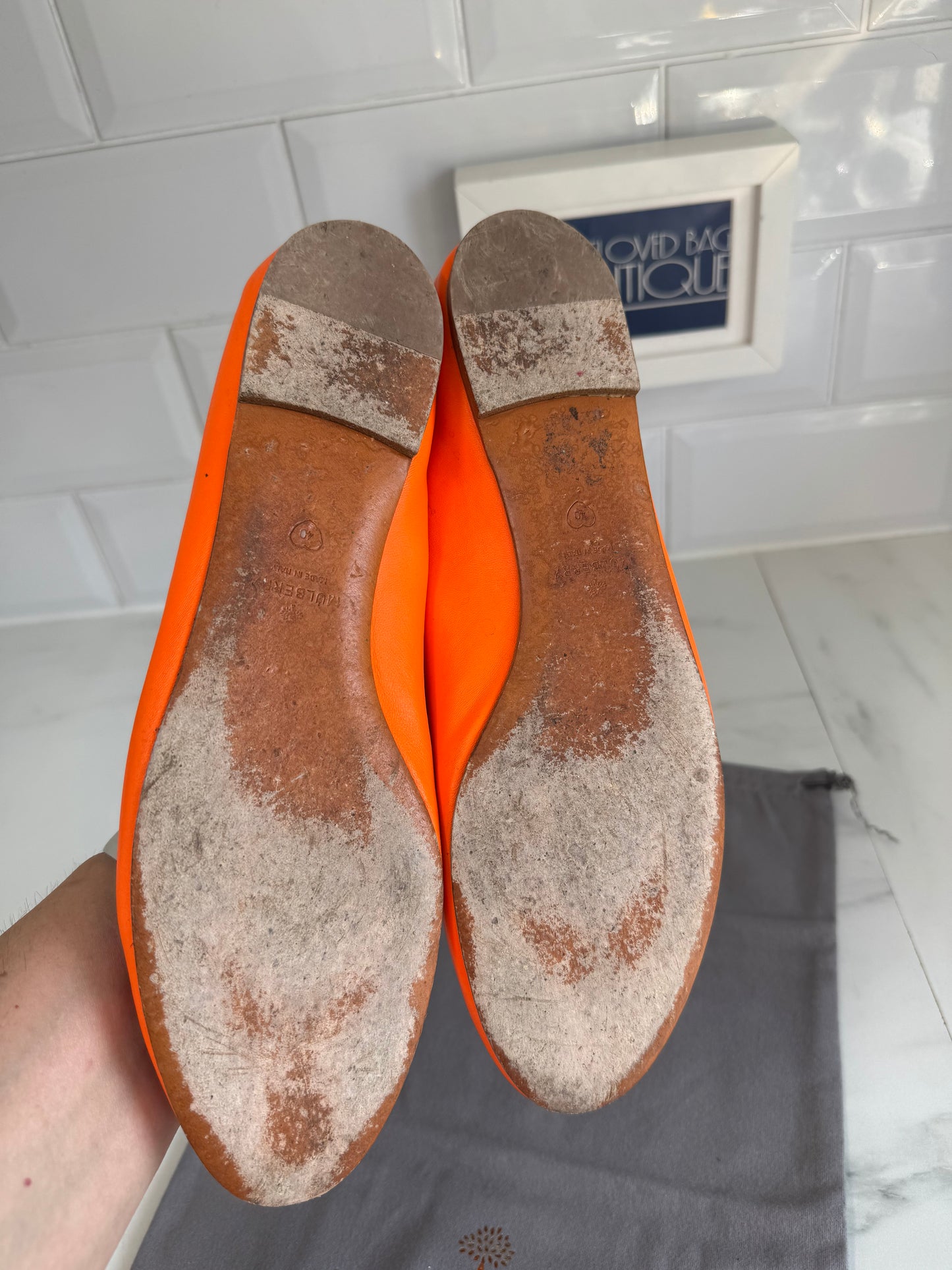 Mulberry Ballet Flats - Mandarin