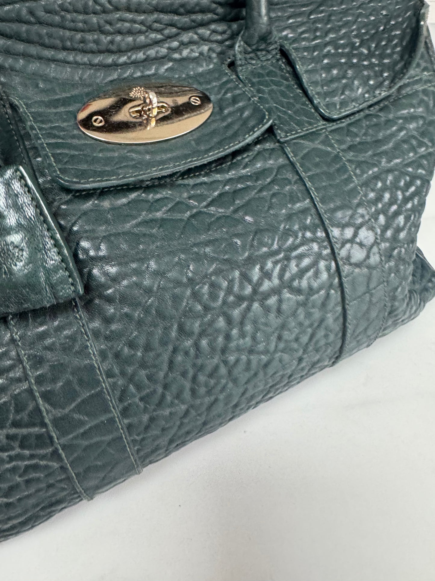 Mulberry Bayswater in Shrunken Calf - Forest Green