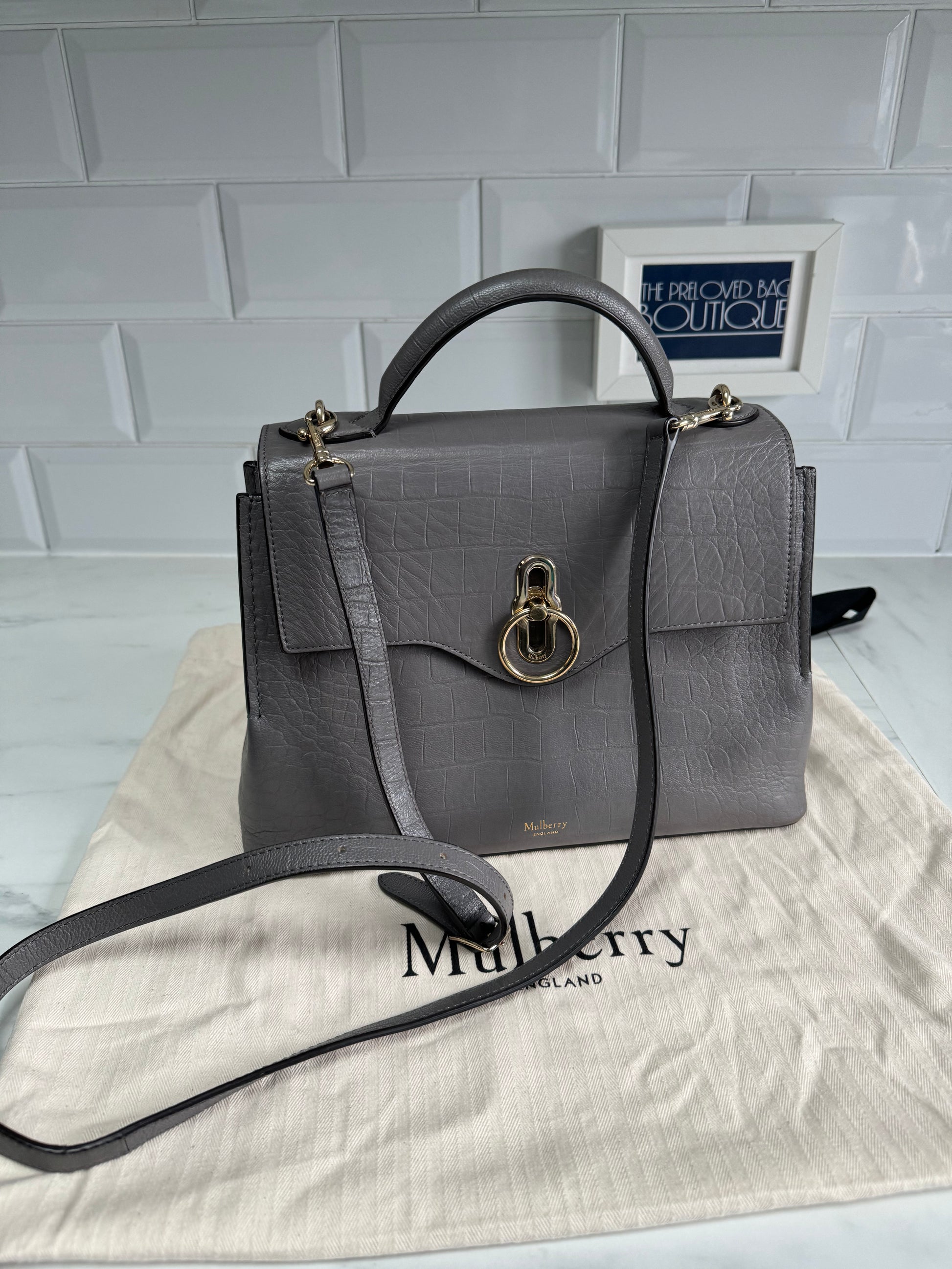 Mulberry Small Seaton Charcoal