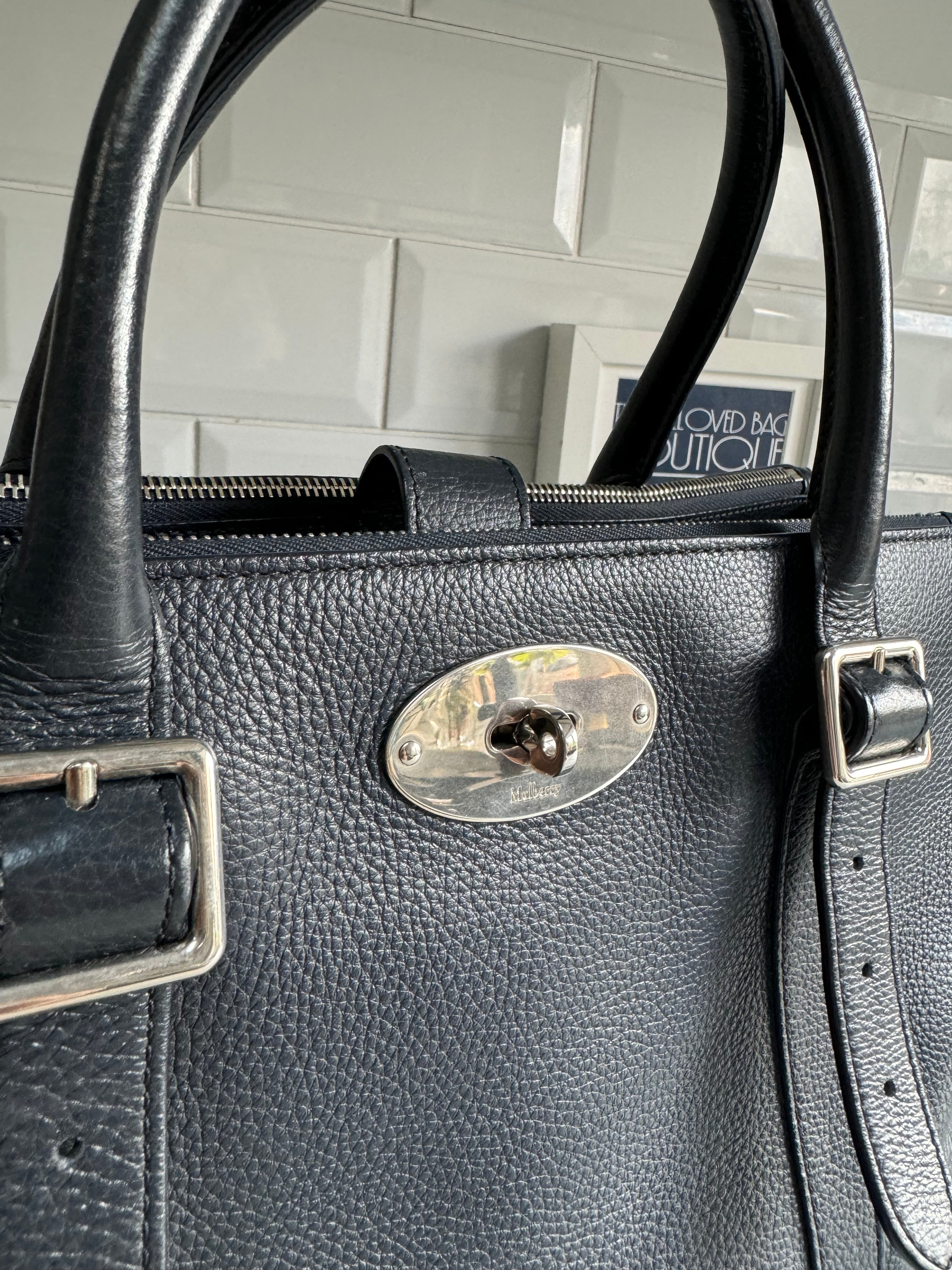 Mulberry bayswater zipped online tote