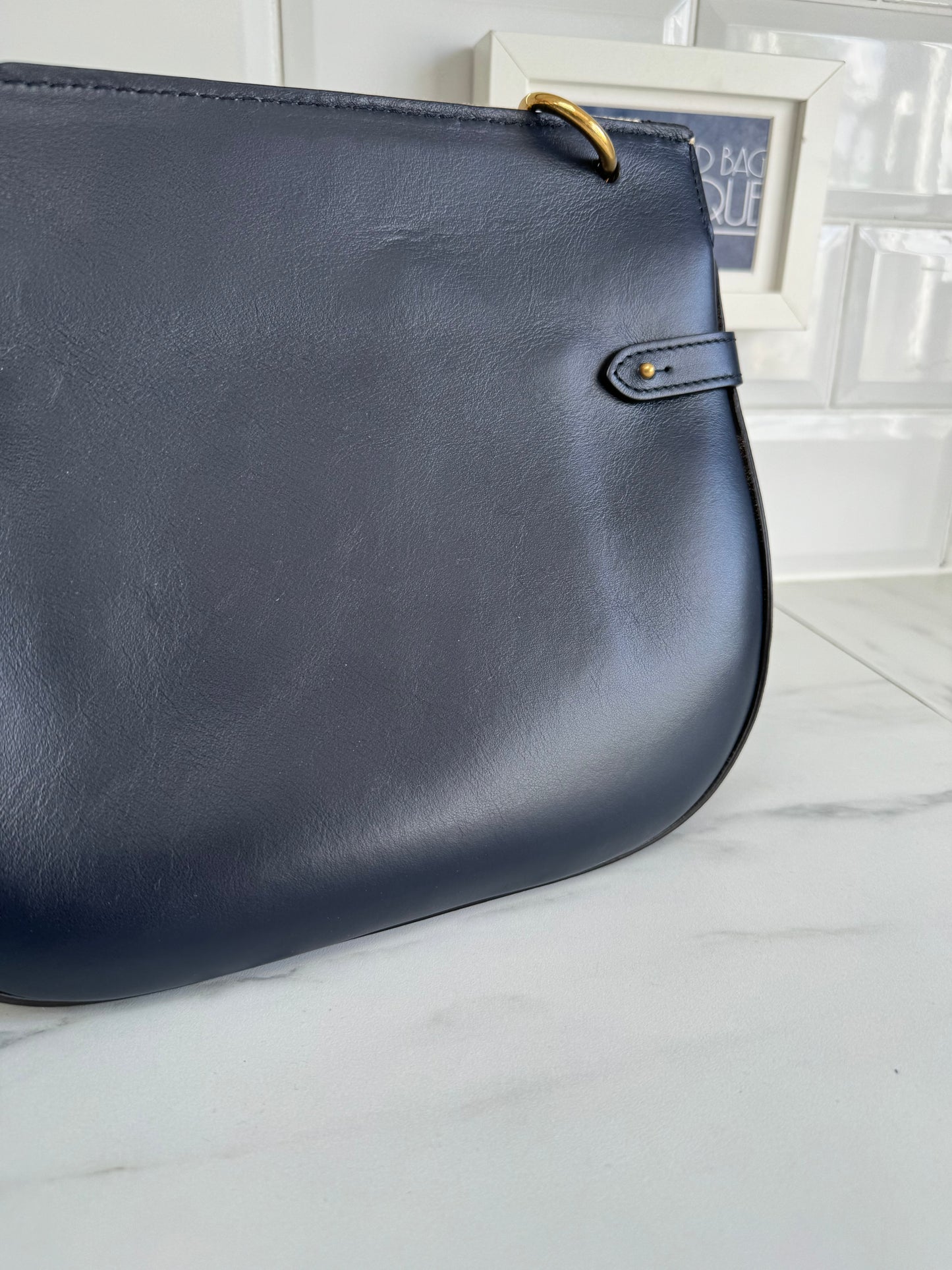 Mulberry Large Amberley - Ecru & Midnight