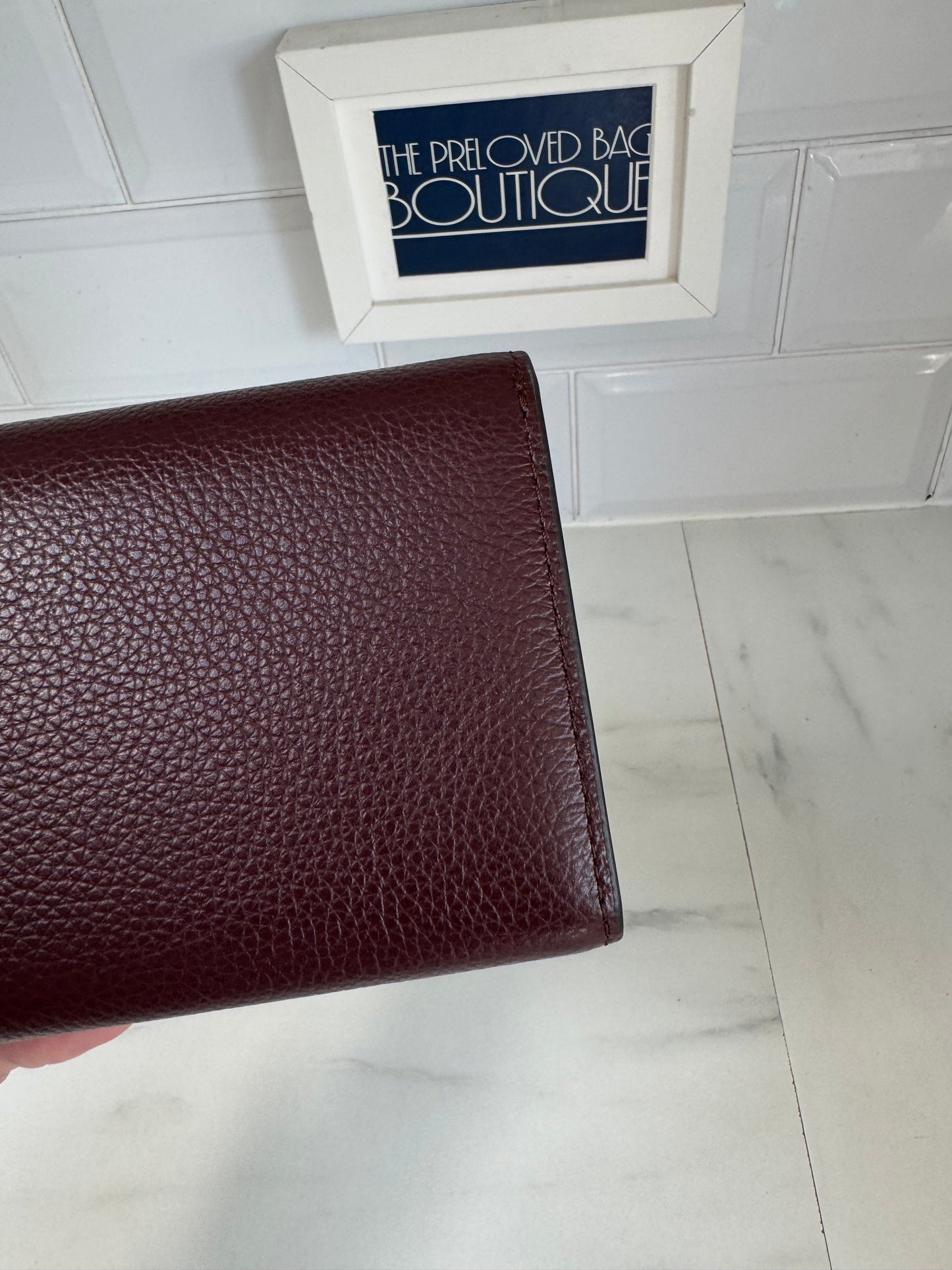 Mulberry Medium Continental French Purse - Oxblood