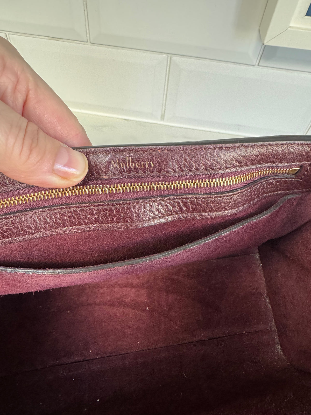 Mulberry Small Bayswater - Oxblood