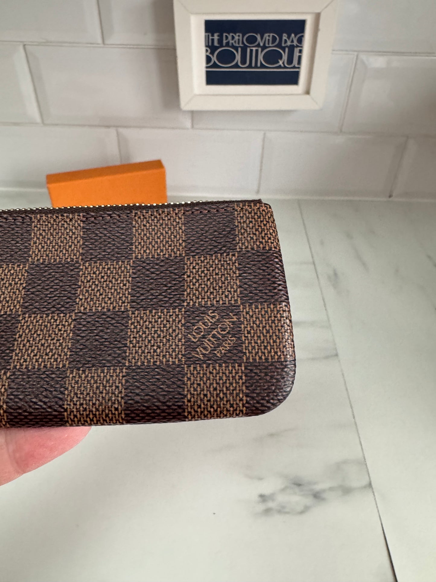 Louis Vuitton Key Pouch - Damier Ebene Brown
