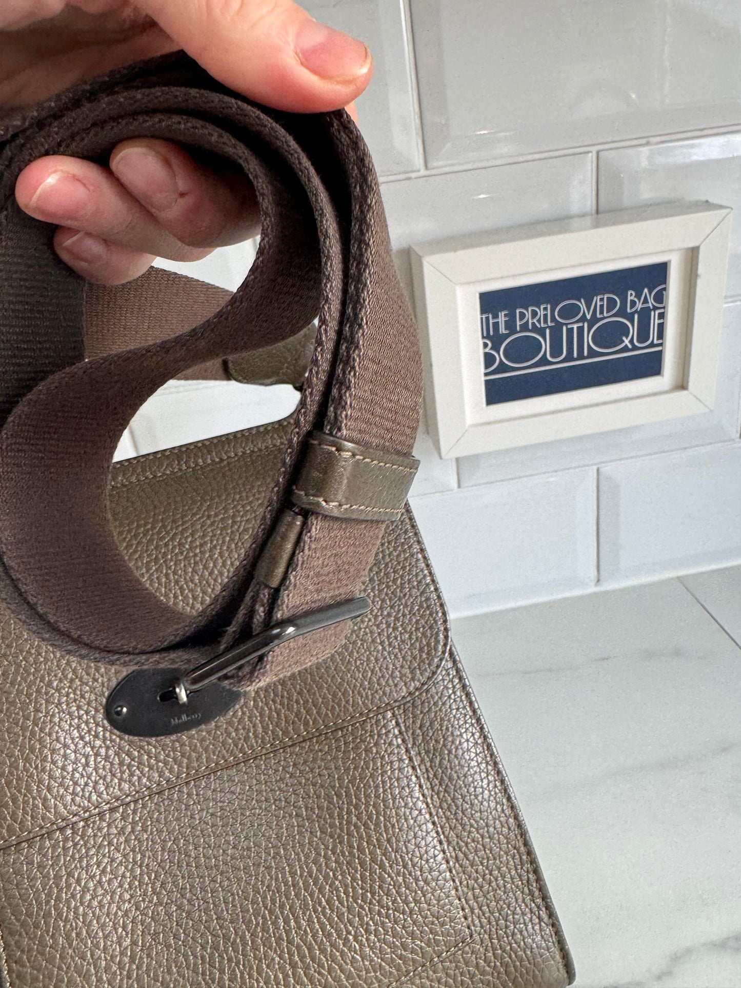 Mulberry Small Antony - Dark Palm