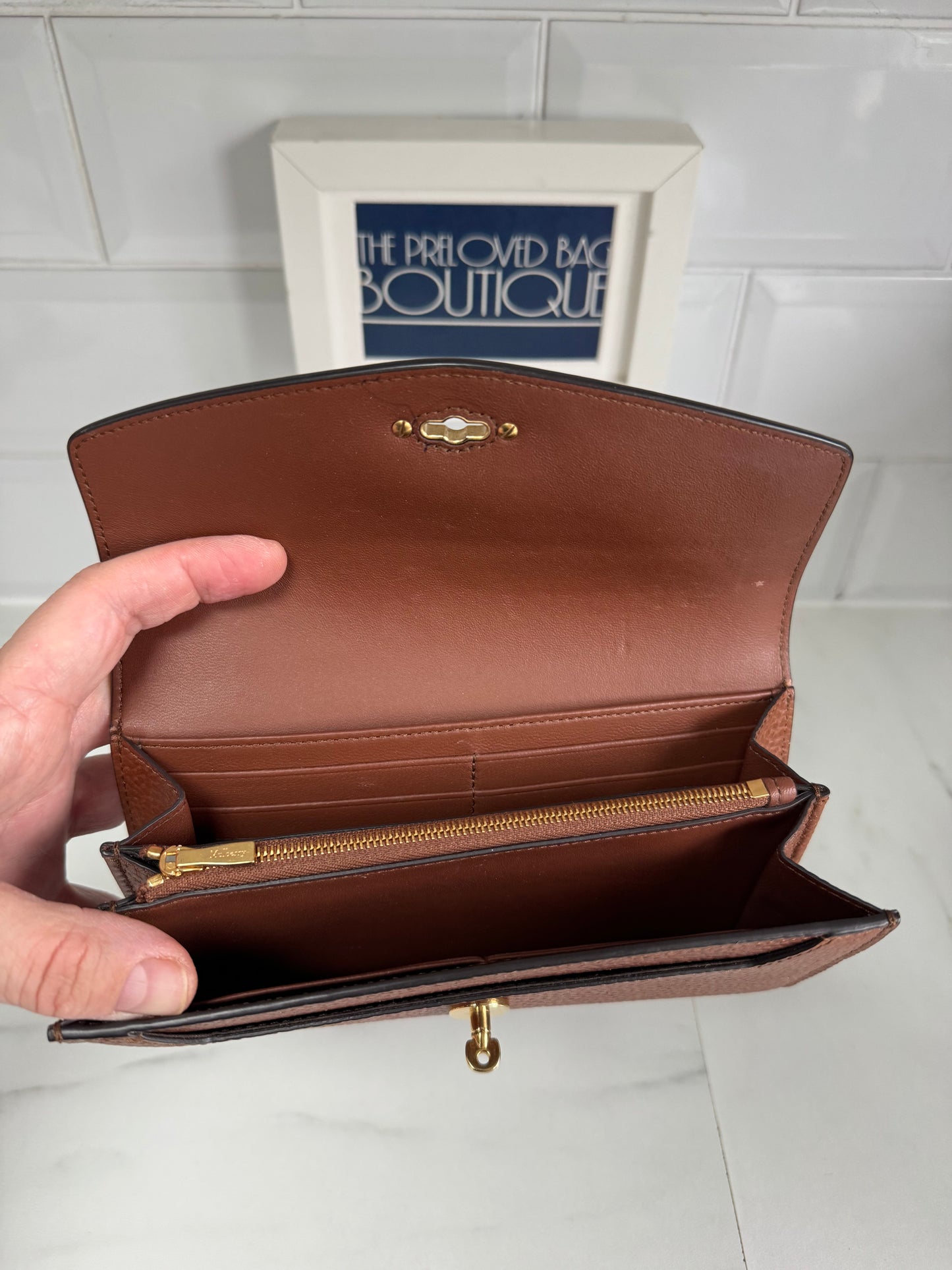 Mulberry Long Darley Wallet - Oak