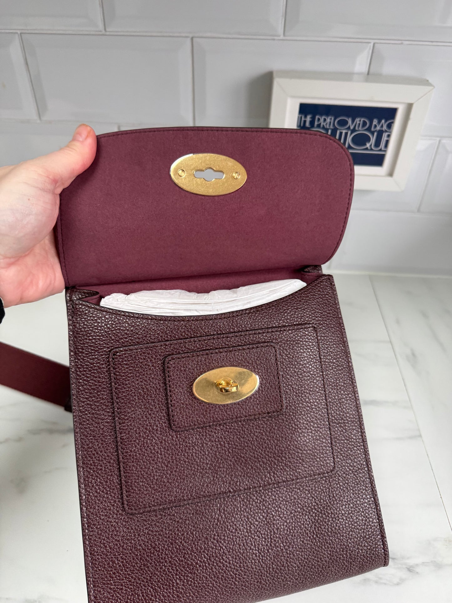 Mulberry Small Antony - Oxblood