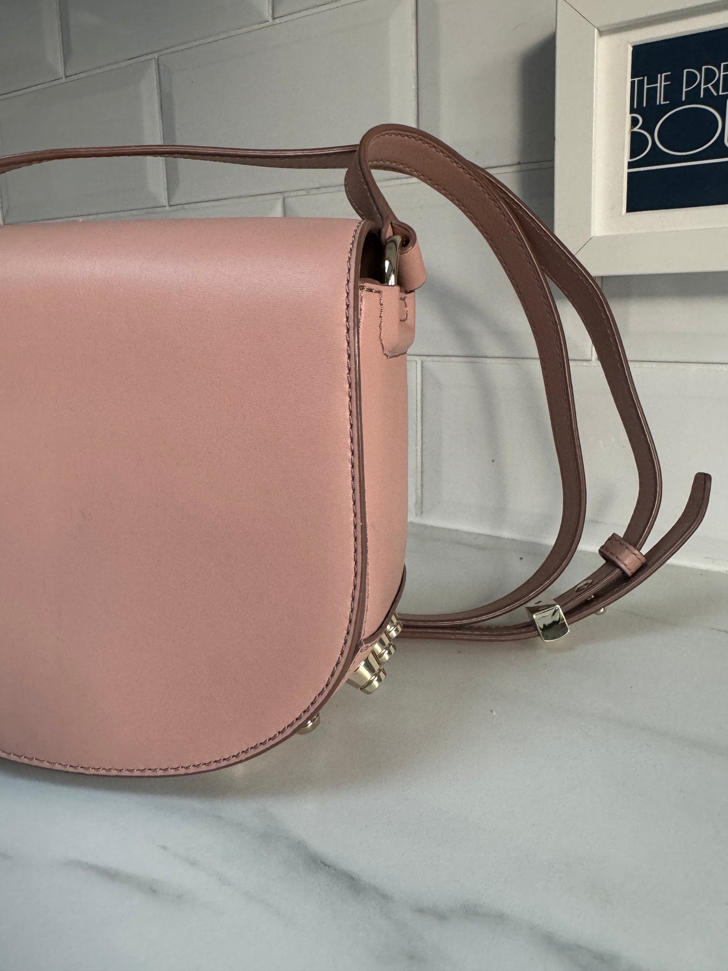 Alexander Wang Alpha Lia Saddle Bag - Blush Pink